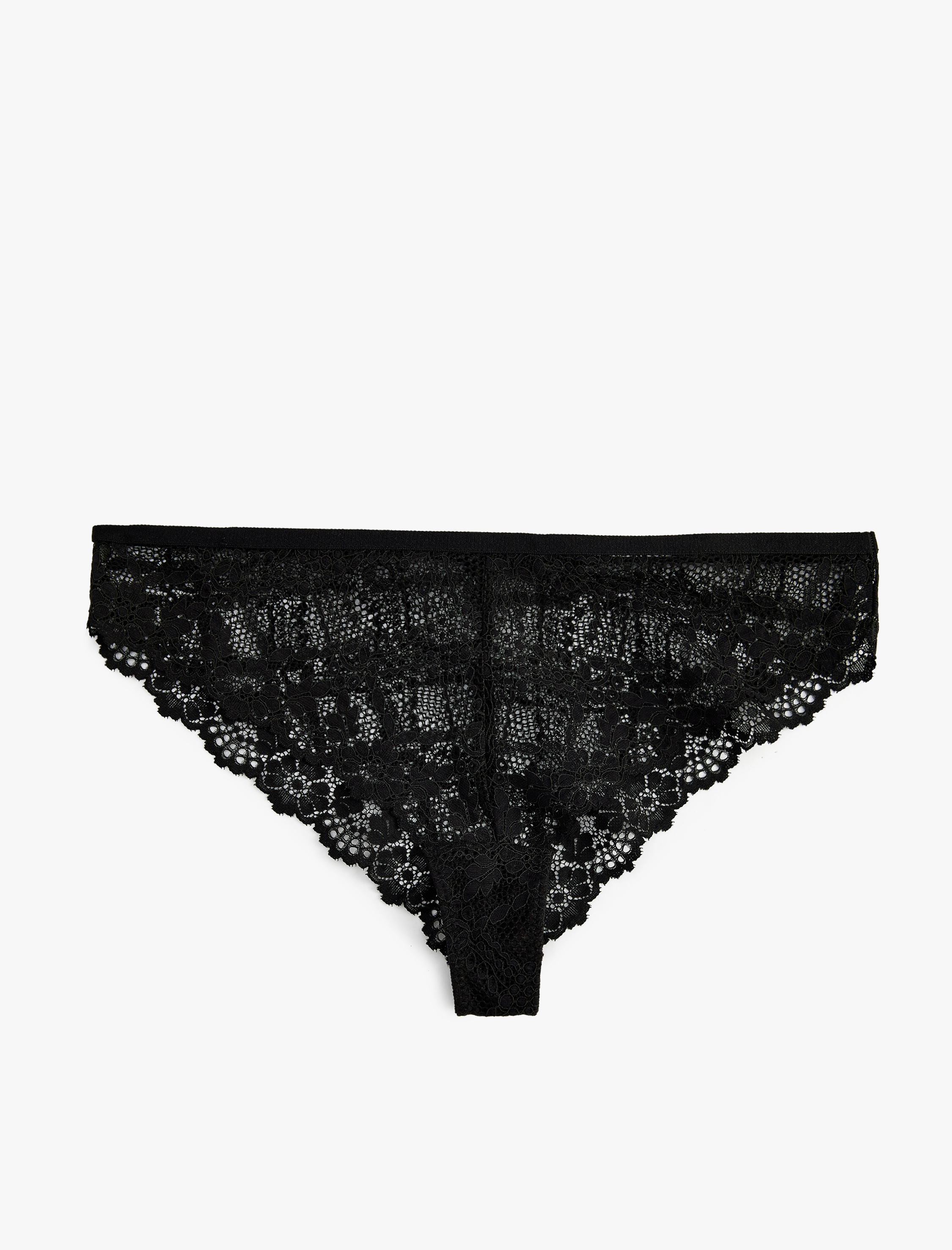   Çiçek Desenli Dantelli Brazilian Külot