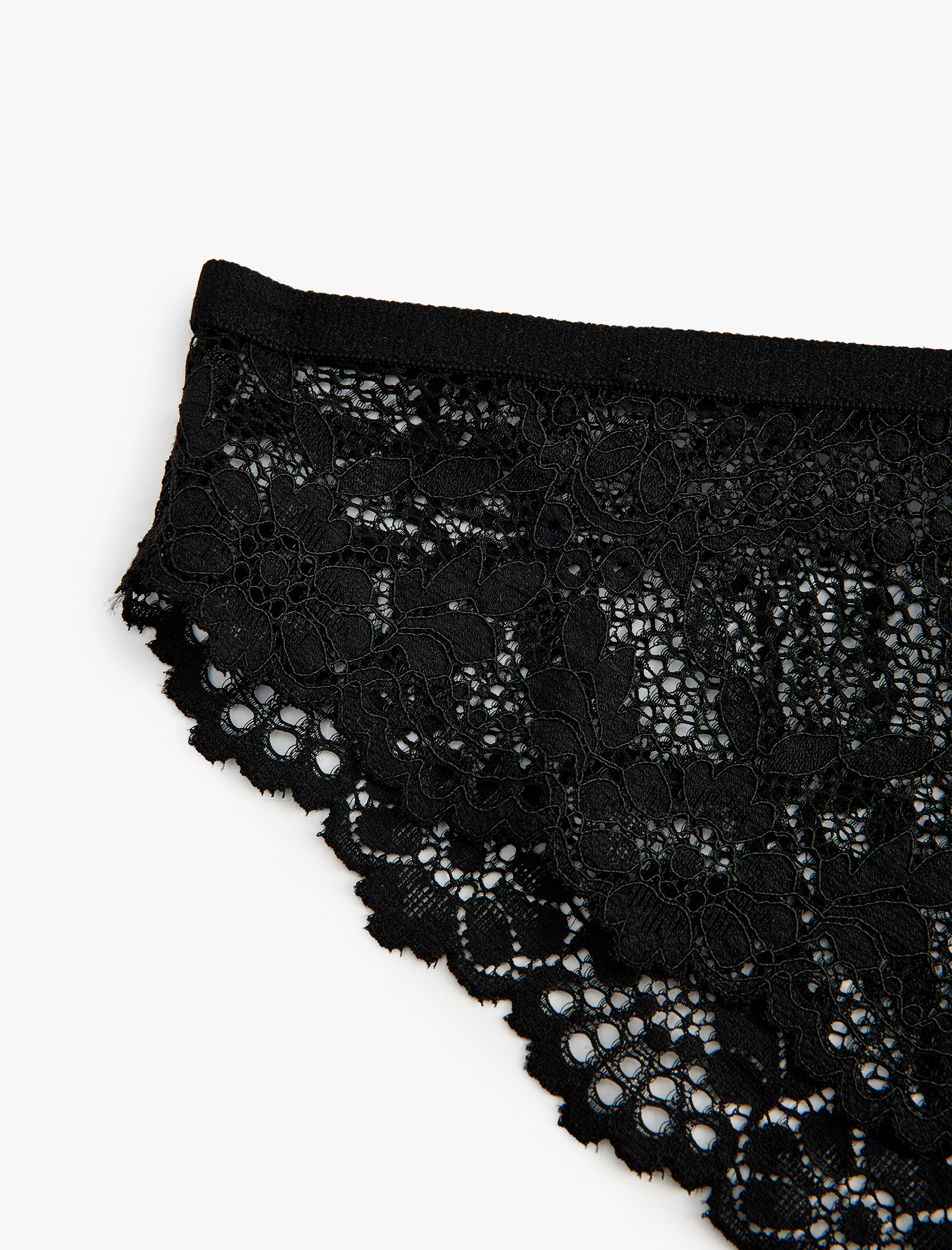   Çiçek Desenli Dantelli Brazilian Külot