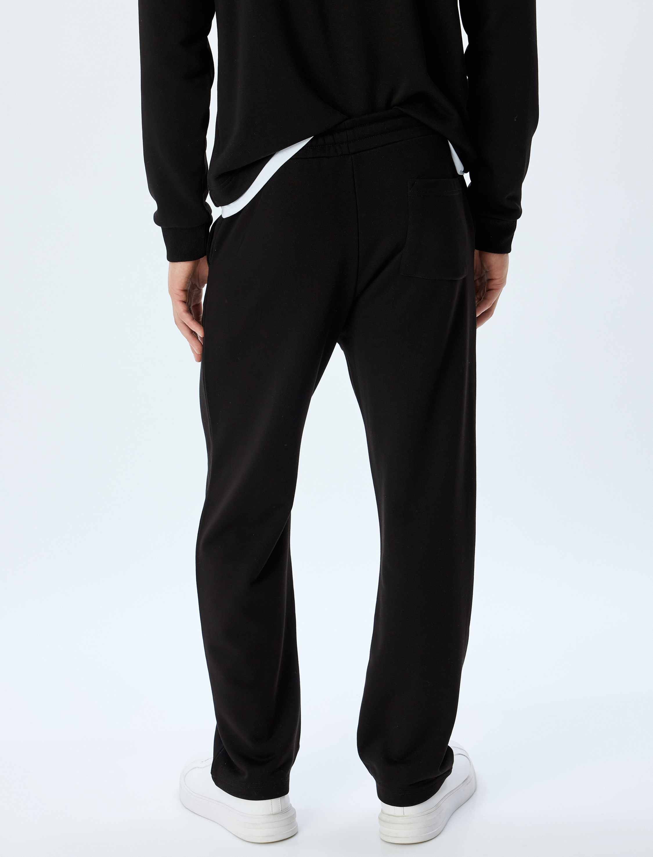   Eşofman Altı Beli Bağcıklı Cep Detaylı Pamuklu