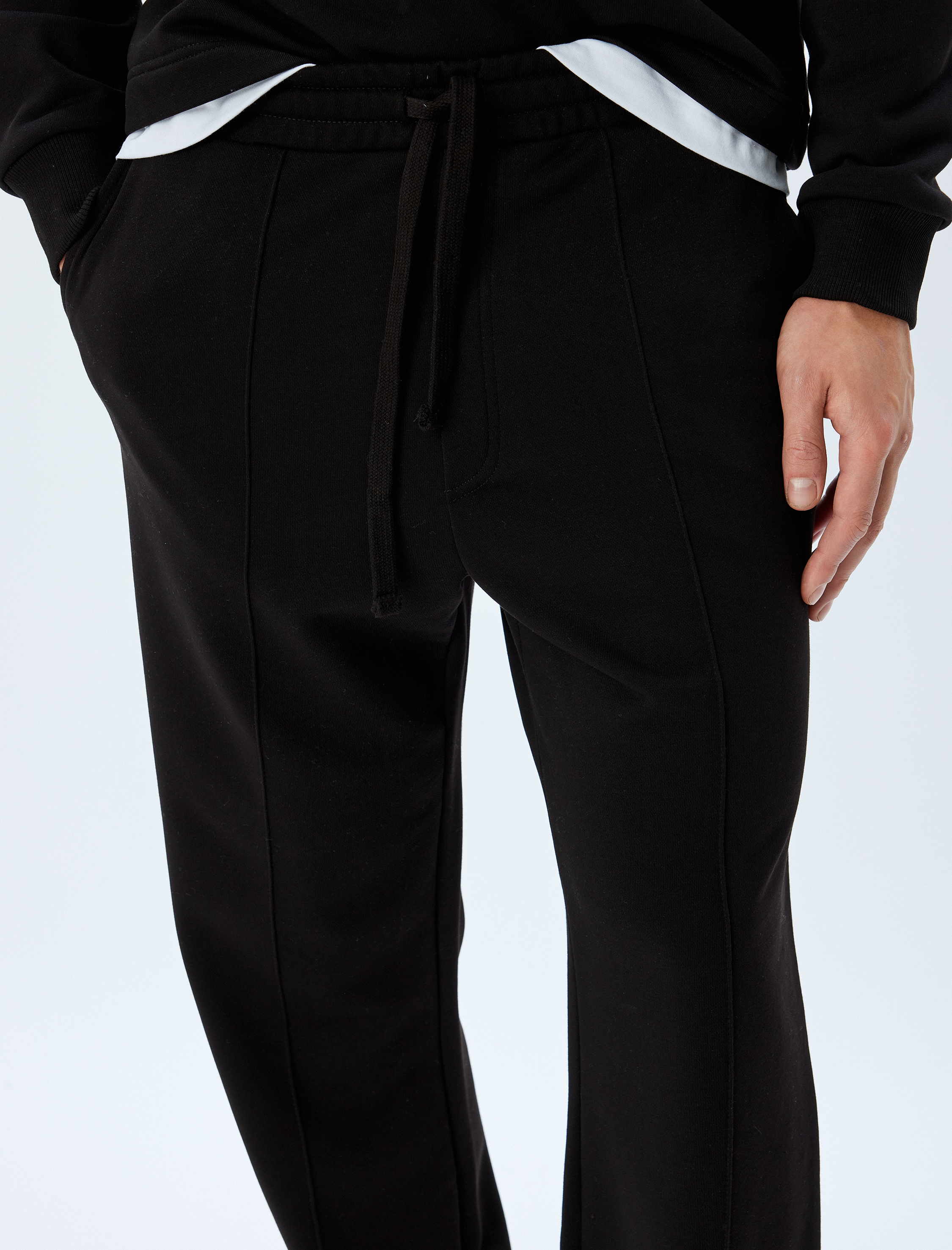   Eşofman Altı Beli Bağcıklı Cep Detaylı Pamuklu