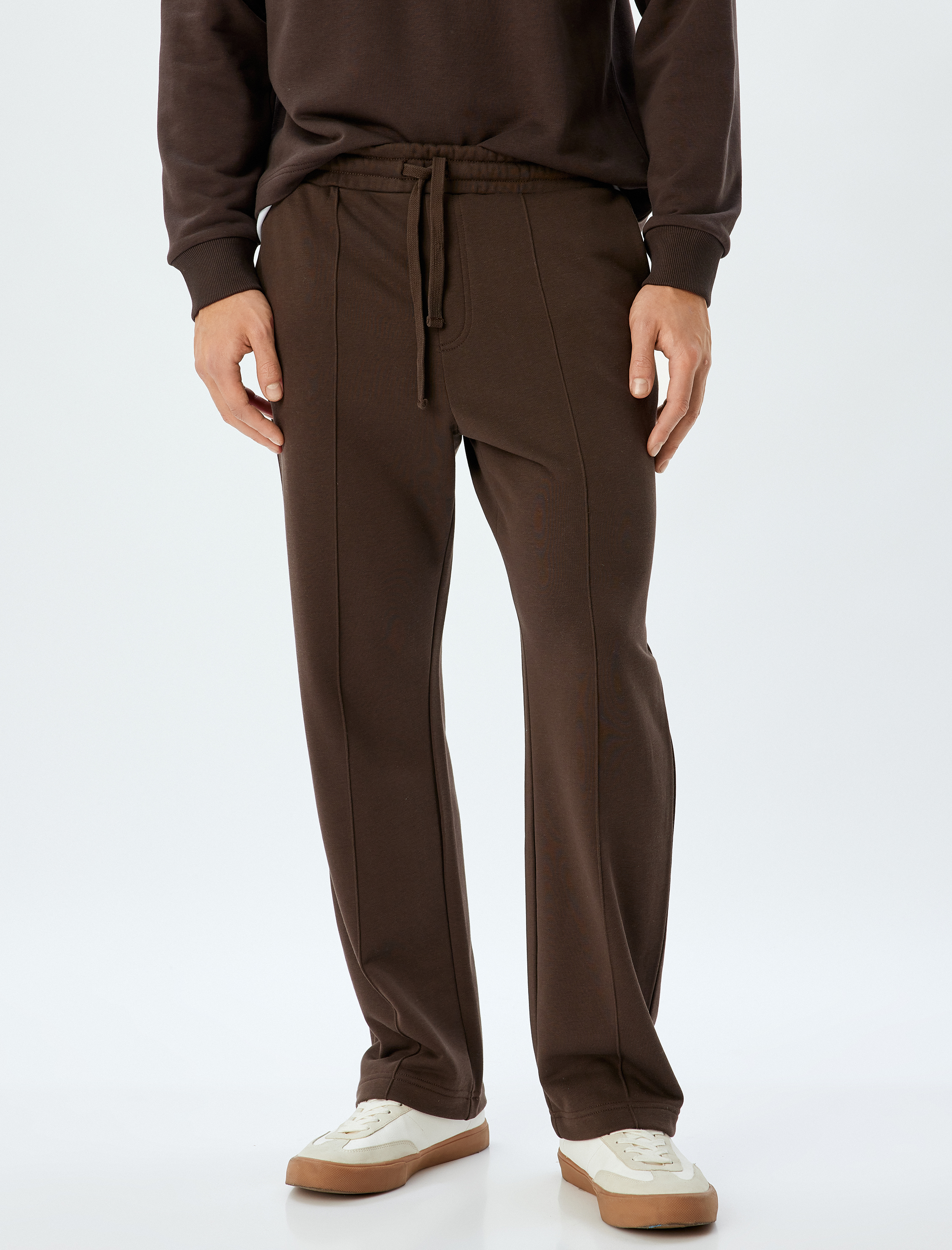   Eşofman Altı Beli Bağcıklı Cep Detaylı Pamuklu