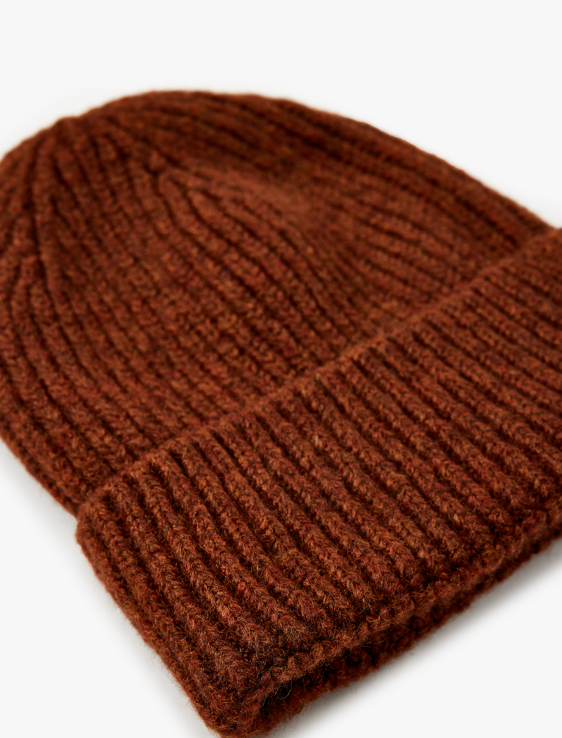  Kadın Katlı Basic Triko Bere