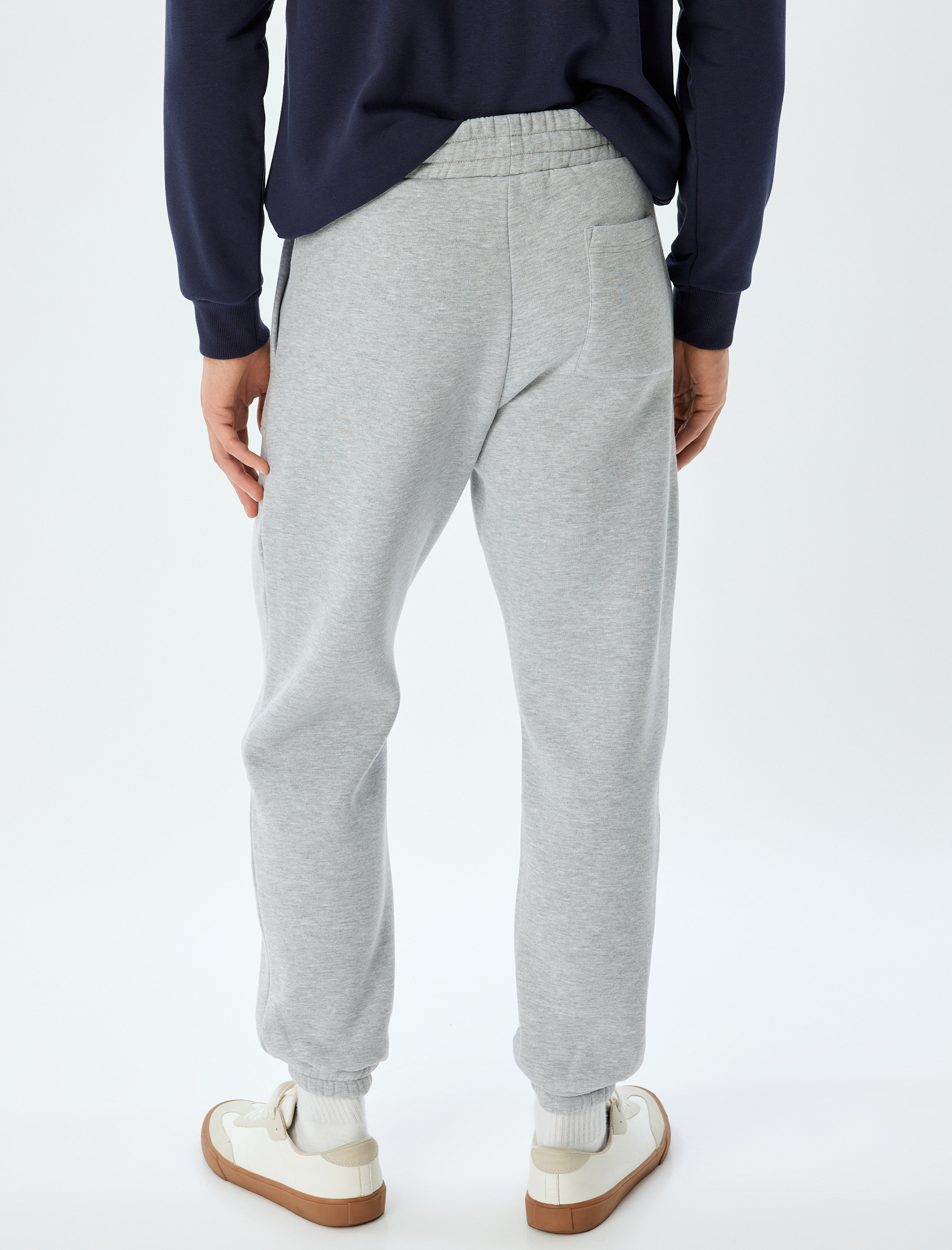   Kışlık Eşofman Altı Beli Bağcıklı Chino Cep Detaylı Şardonlu Pamuk Karışımlı