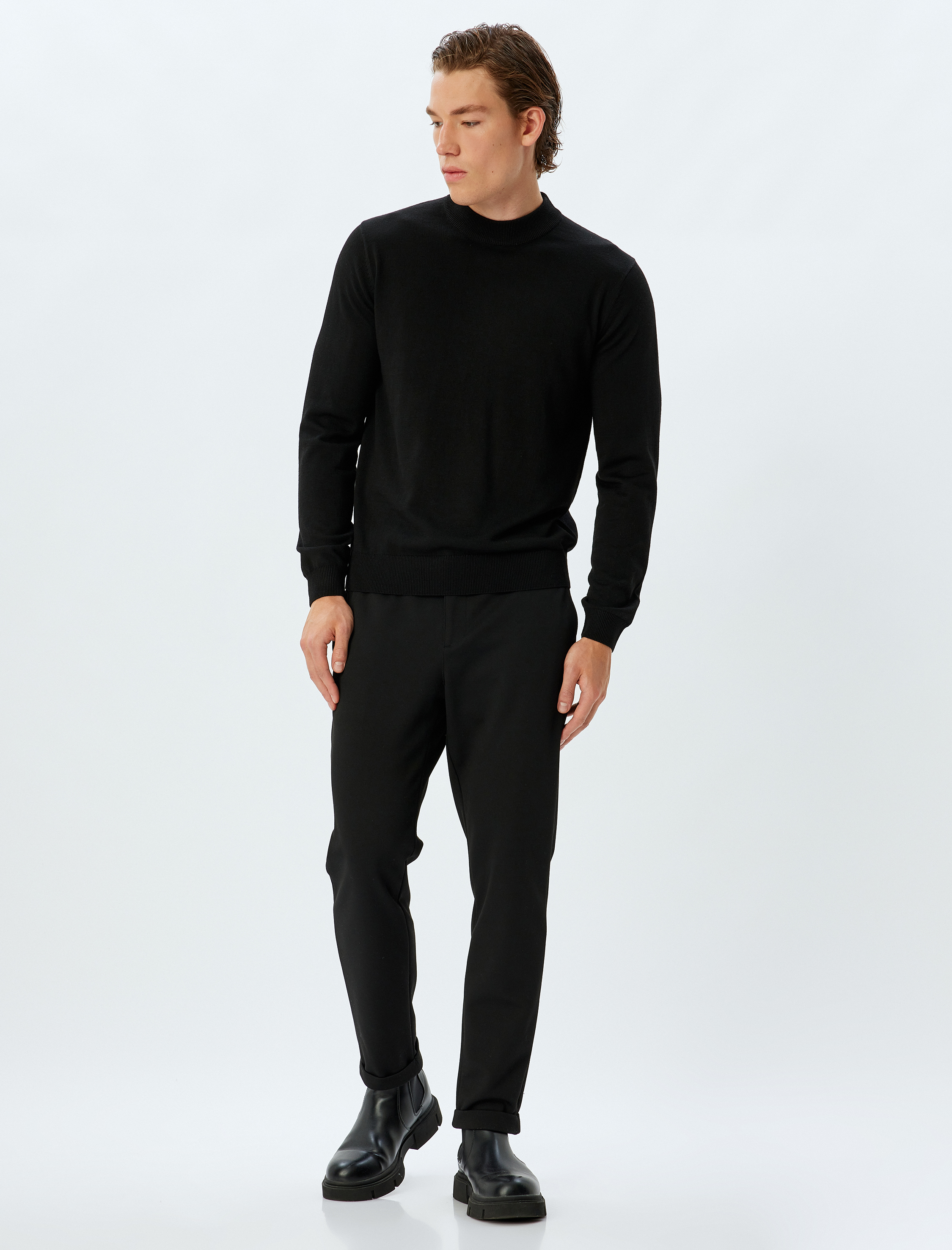   Triko Kazak Yarım Balıkçı Yaka Basic