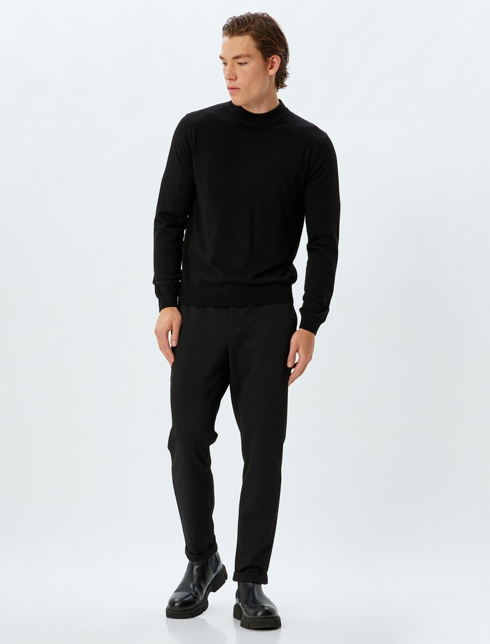  Triko Kazak Yarım Balıkçı Yaka Basic