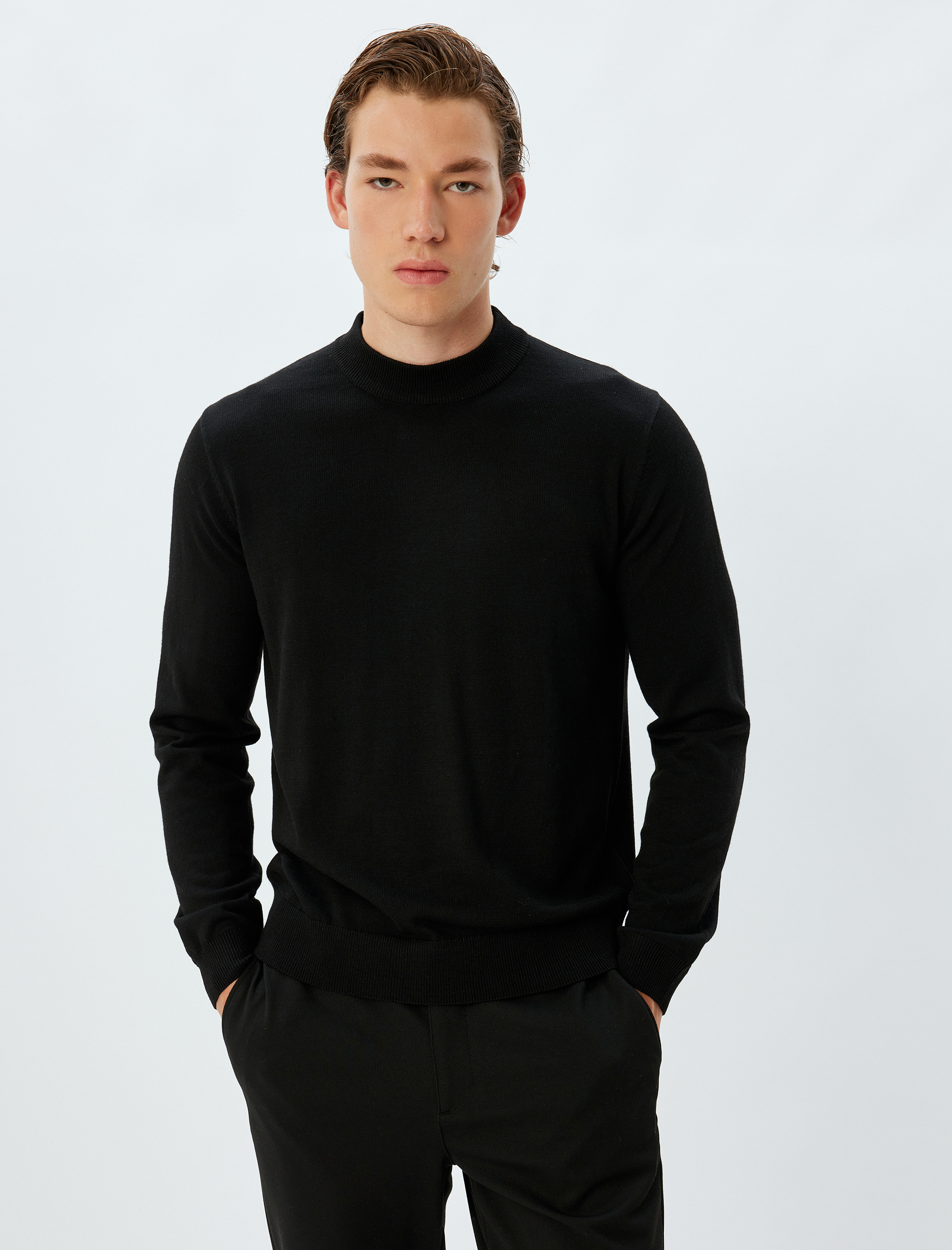   Triko Kazak Yarım Balıkçı Yaka Basic