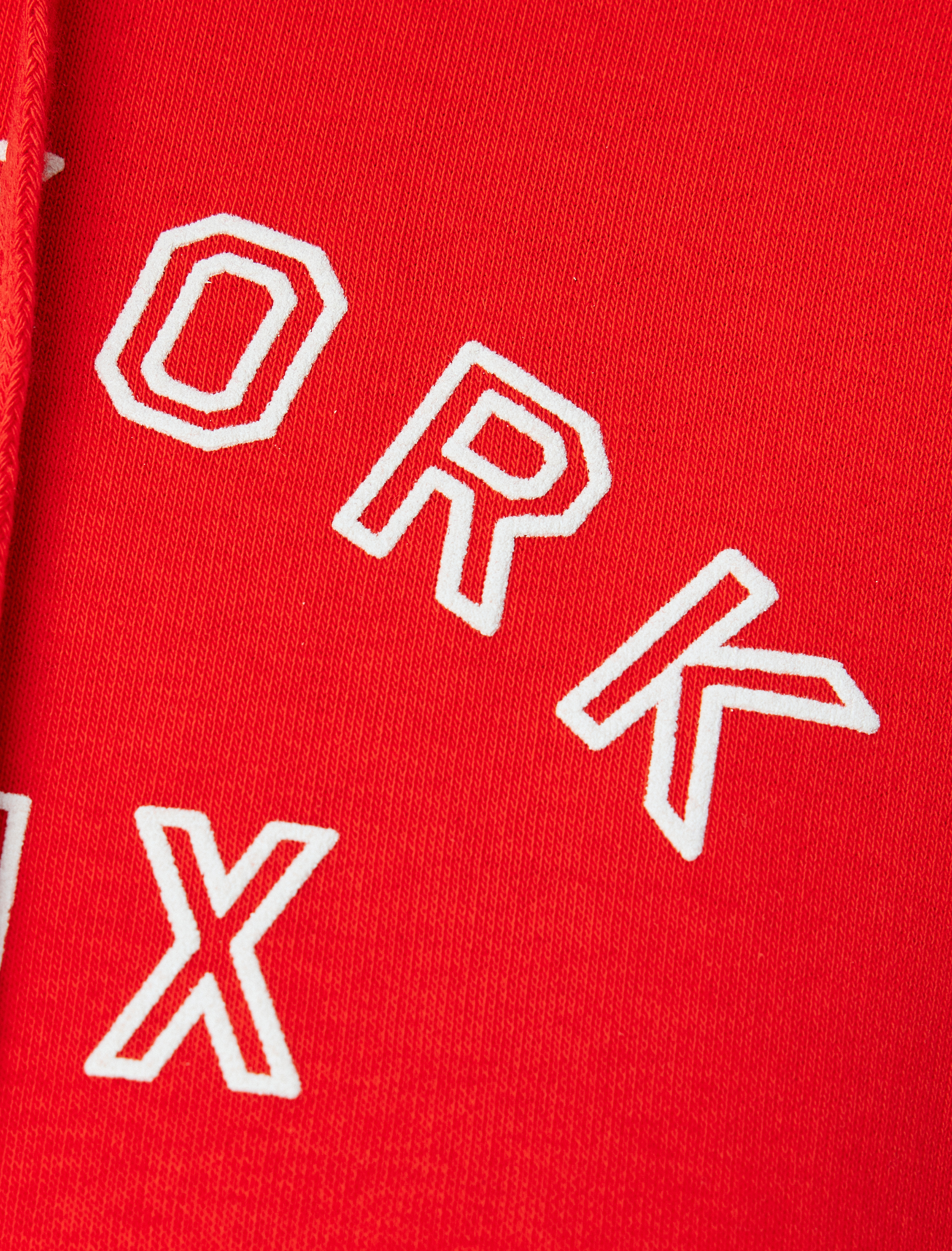   Baskılı Uzun Kollu Üç İplik Şardonlu Kapşonlu Sweatshirt