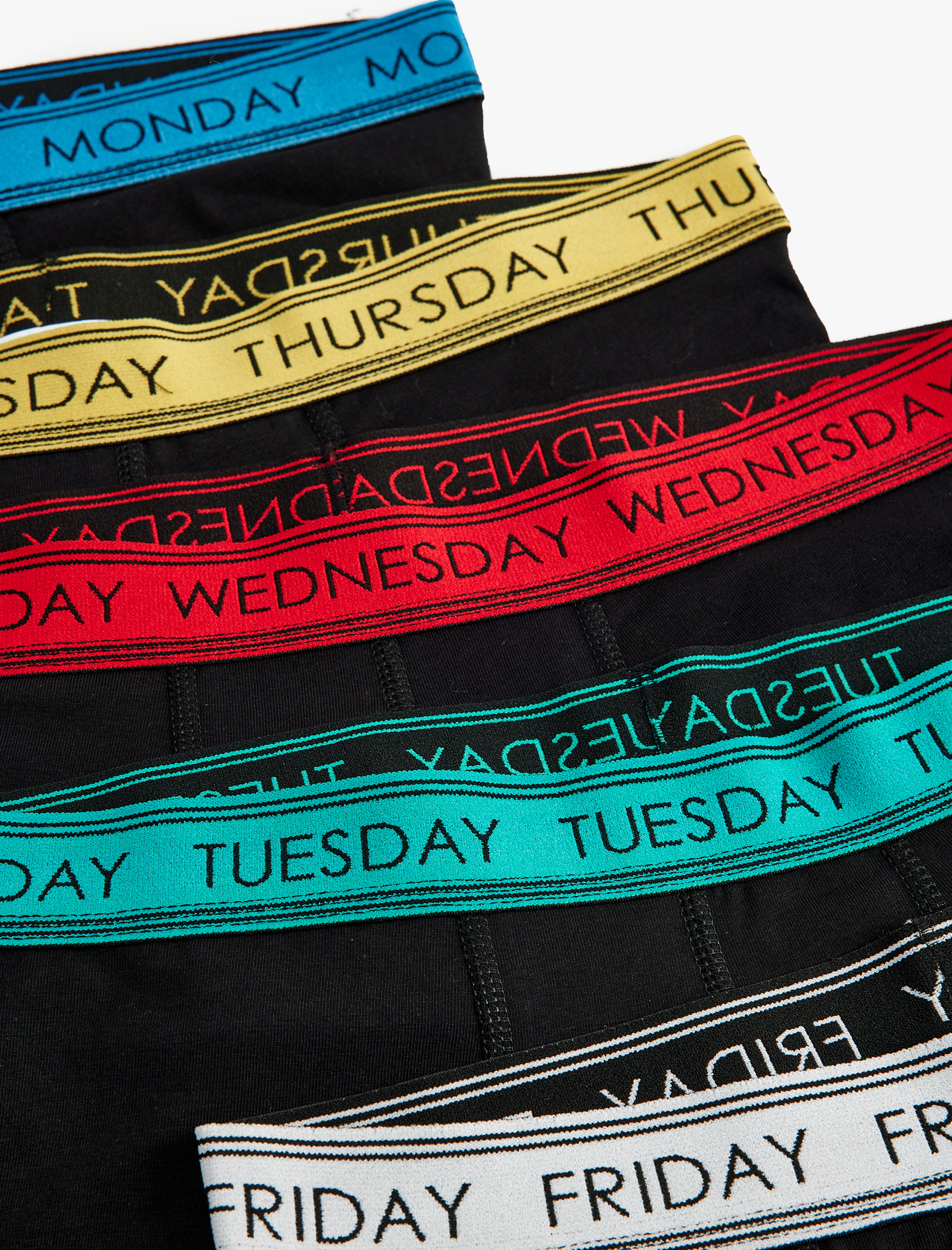 Boxer Seti 5'li Pamuklu Slogan Baskılı Bel Detaylı