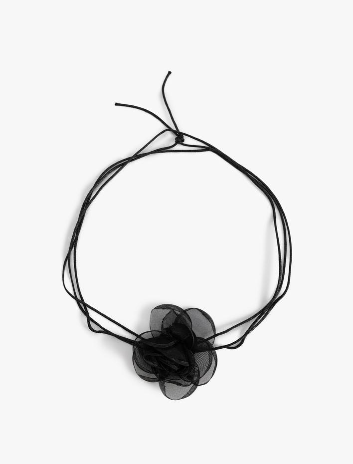 Kadın Tül Çiçekli Choker Kolye - Koton X Sibil Çetinkaya