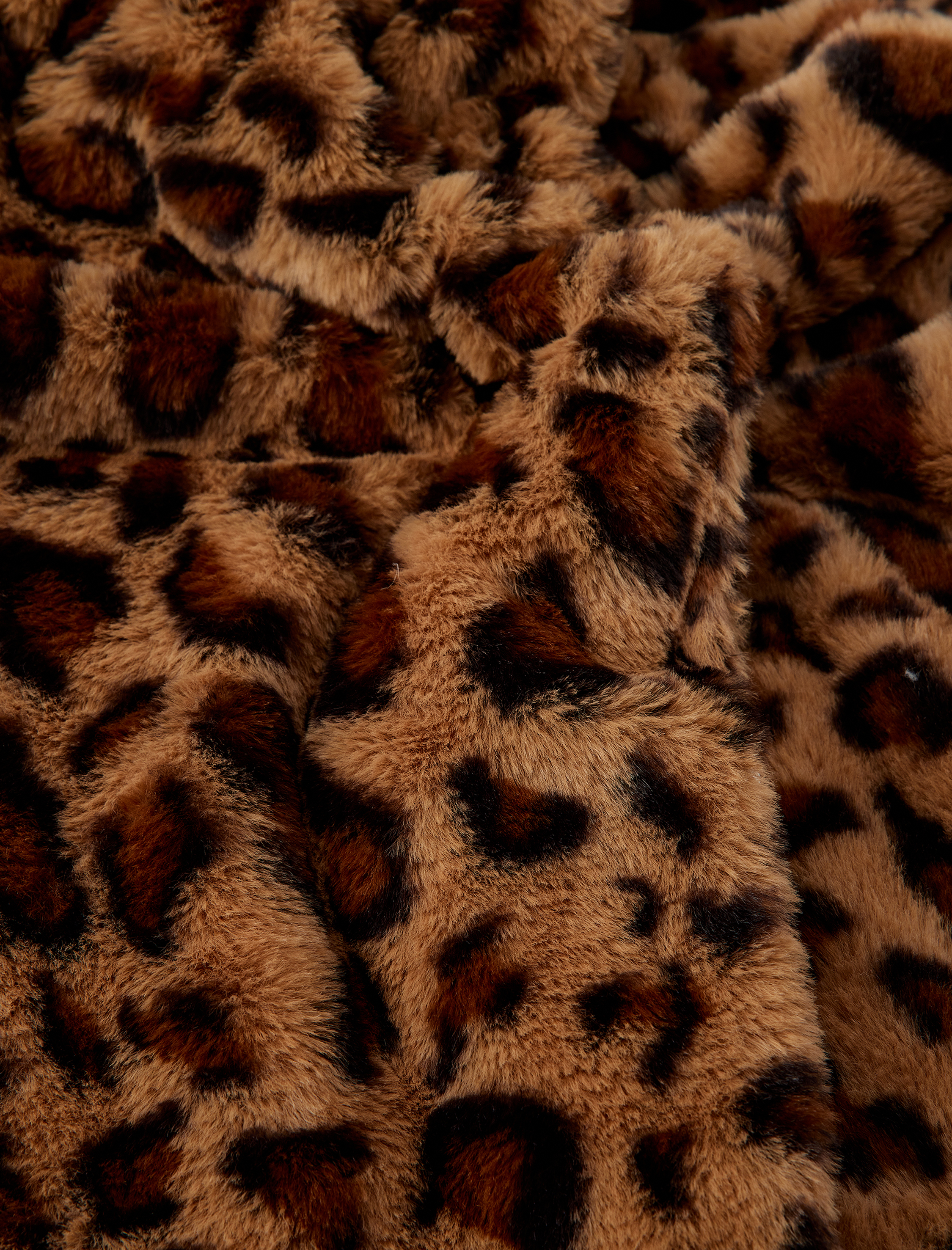  Kadın Suni Kürk Leopar Atkı - Koton X Zeynep Bastık