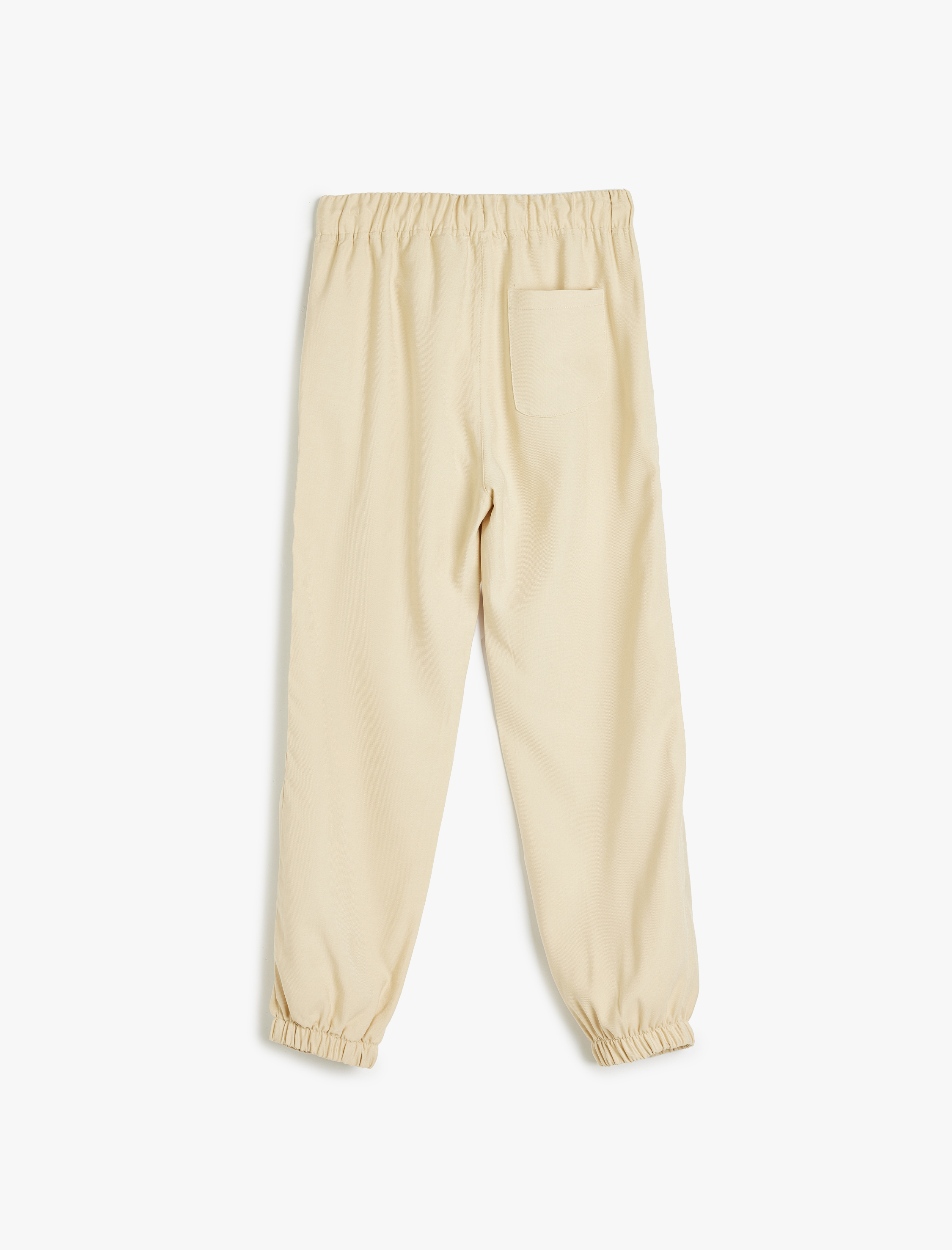  Erkek Çocuk Beli Bağcıklı Cep Detaylı Viskon Jogger Pantolon