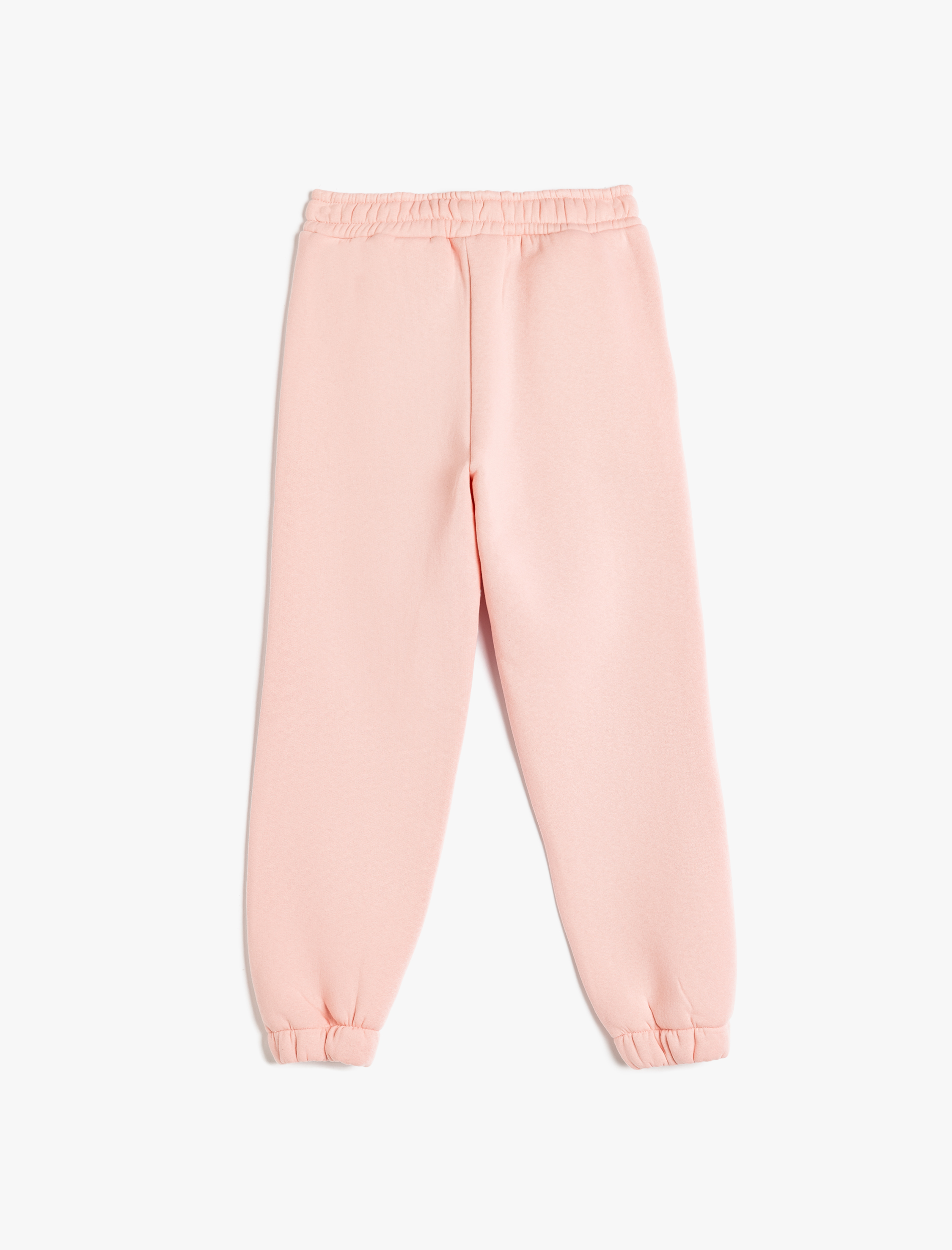  Kız Çocuk İşlemeli Cep Detaylı Şardonlu Jogger Eşofman Altı