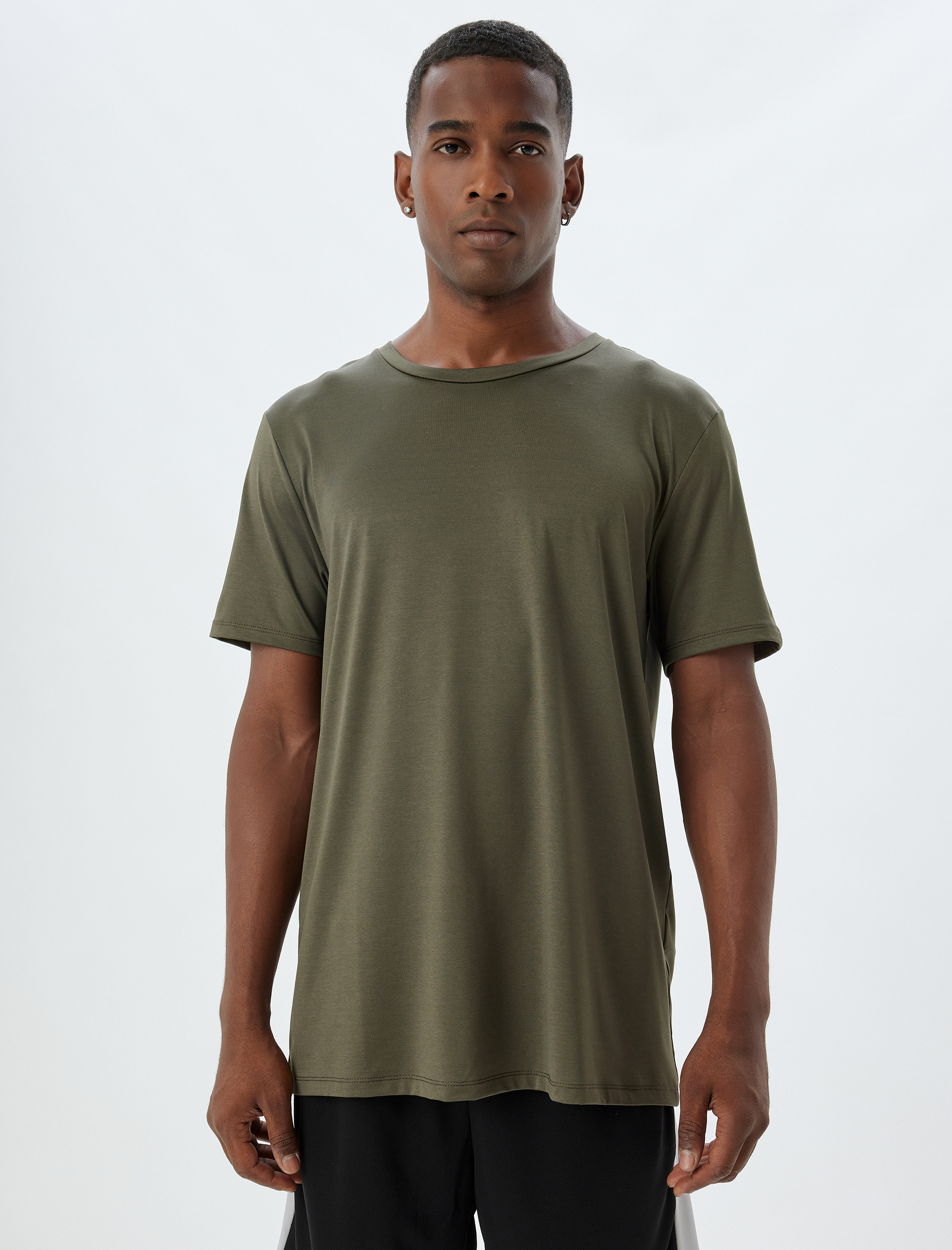   Basic Kısa Kollu Bisiklet Yaka Spor Tişört