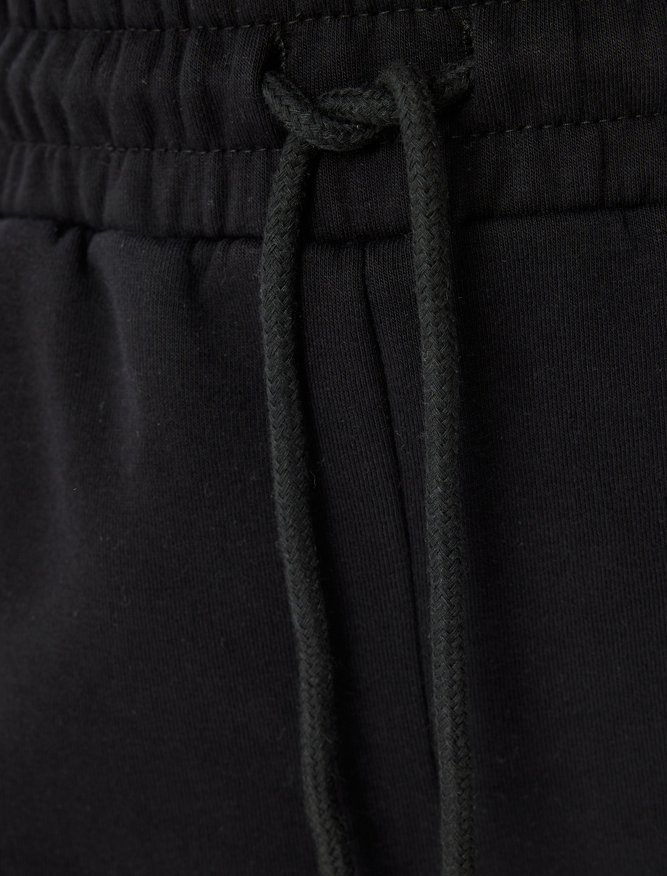   Jogger Yüksek Bel Eşofman Altı Beli Bağcıklı Cep Detaylı Şardonlu