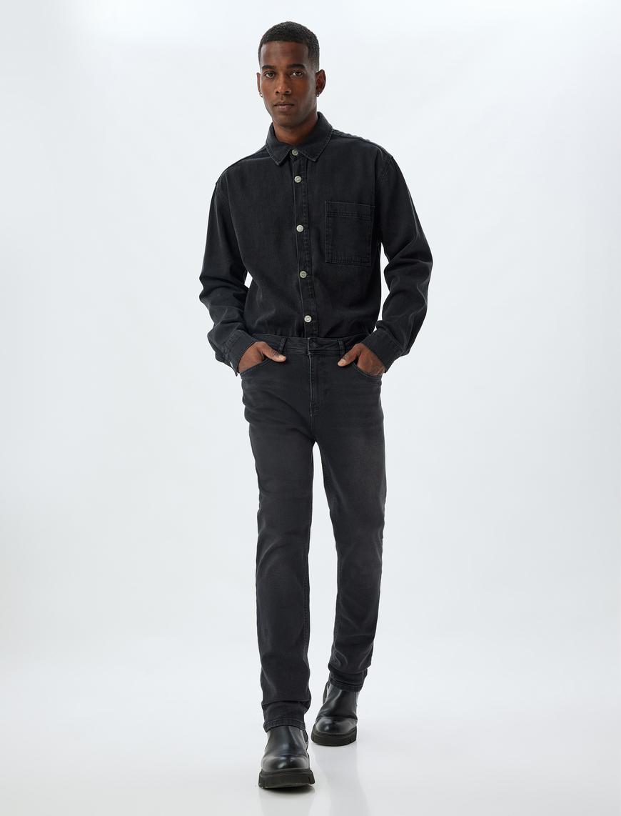   Slim Fit Kot Pantolon - Brad Jean