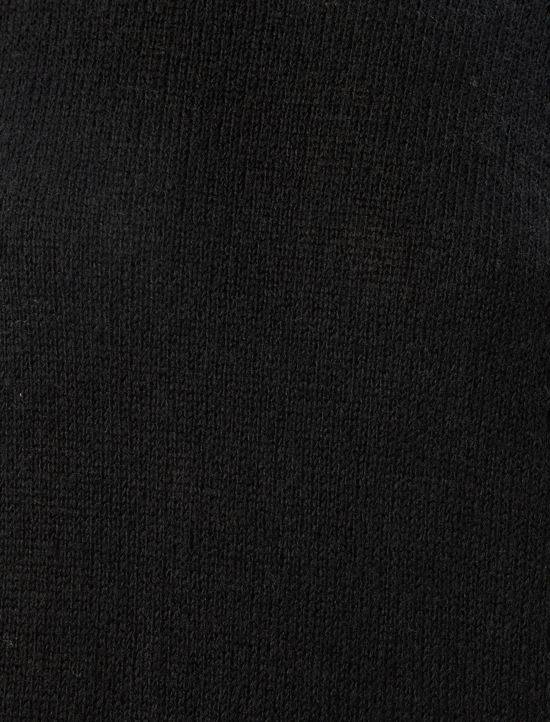   Triko Elbise Midi Boy Dik Yaka Uzun Kollu Düşük Omuzlu Bol Kalıp