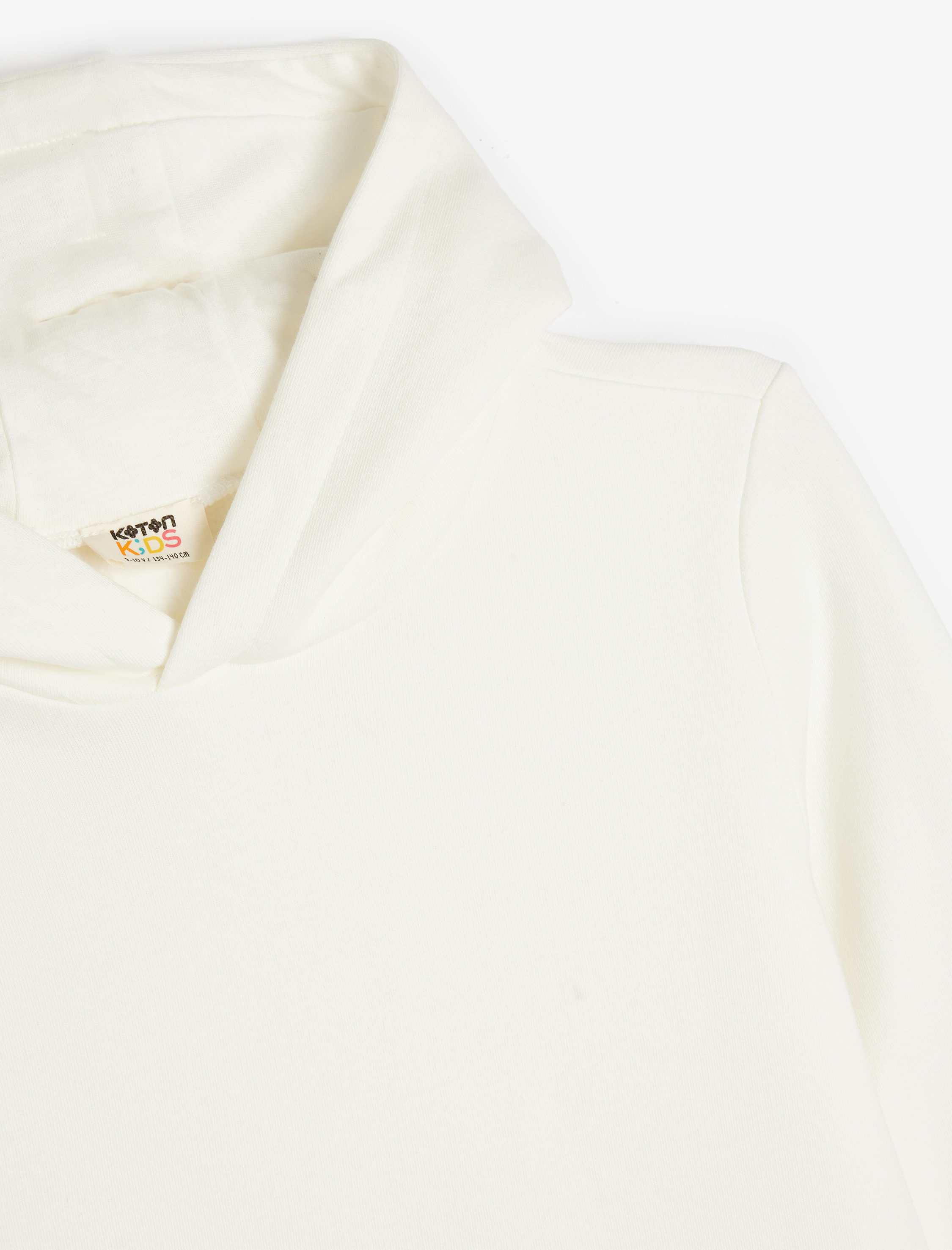  Erkek Çocuk Basic Kapşonlu Kanguru Cepli Uzun Kollu Şardonlu Sweatshirt