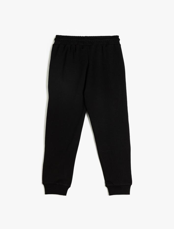 Erkek Çocuk Jogger Eşofman Altı Beli Bağlamalı Cep Detaylı Pamuklu