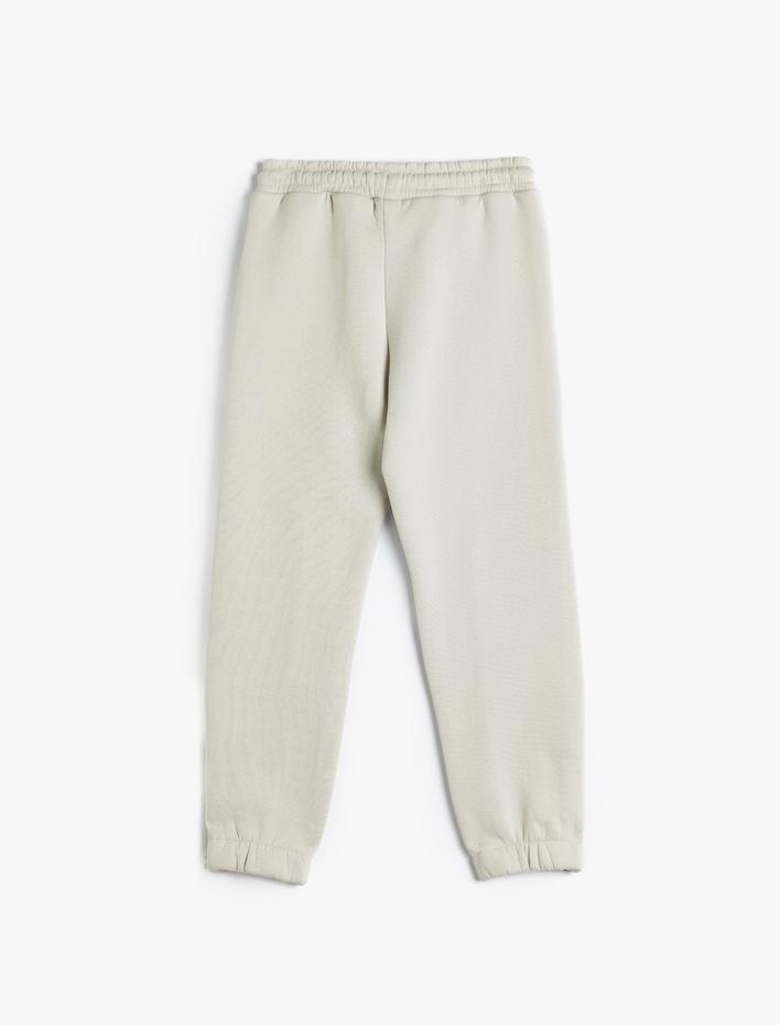 Erkek Çocuk Jogger Eşofman Altı Beli Bağlamalı Şardonlu