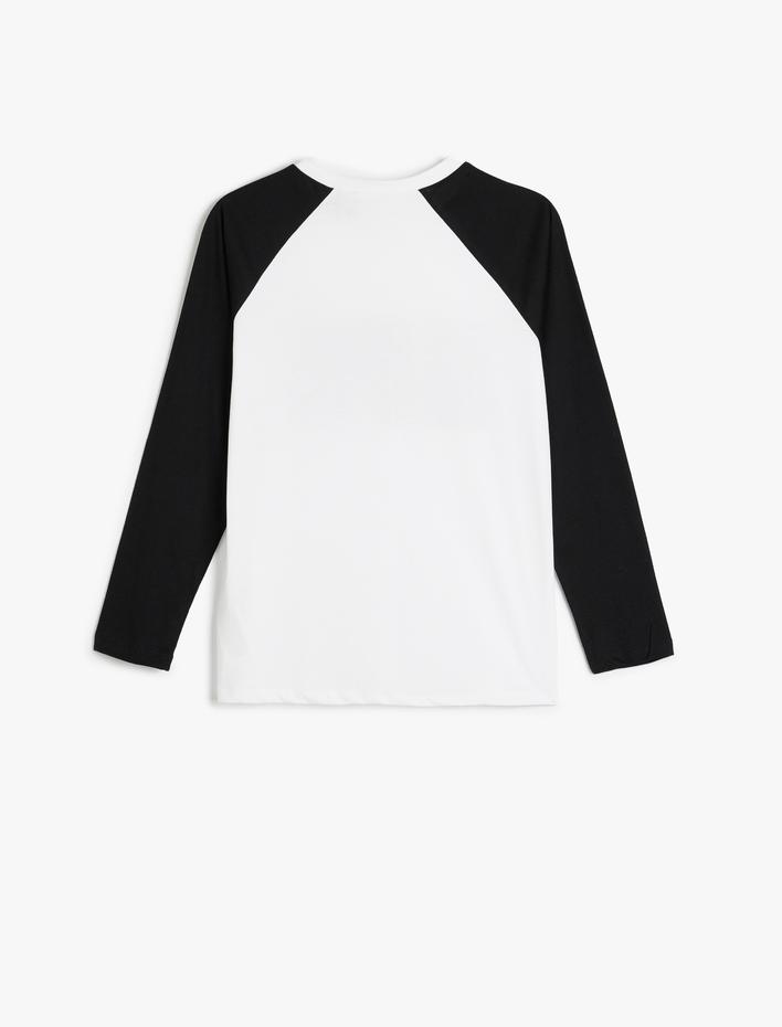 Erkek Çocuk Beetlejuice Tişört Lisanslı Uzun Kollu Bisiklet Yaka