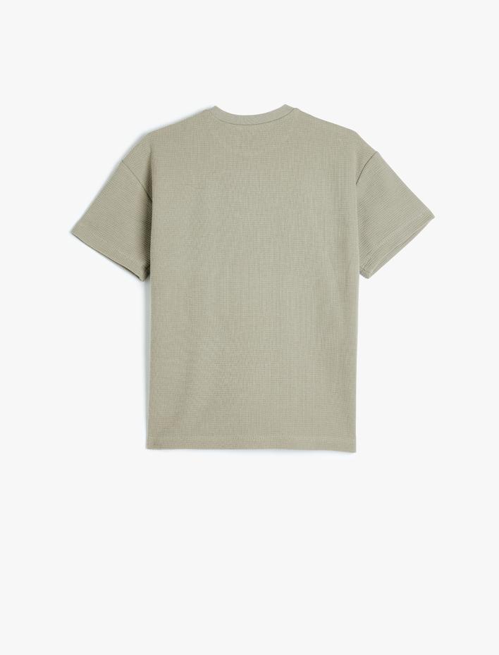 Erkek Çocuk Kısa Kollu Bisiklet Yaka Pamuklu Basic Tişört