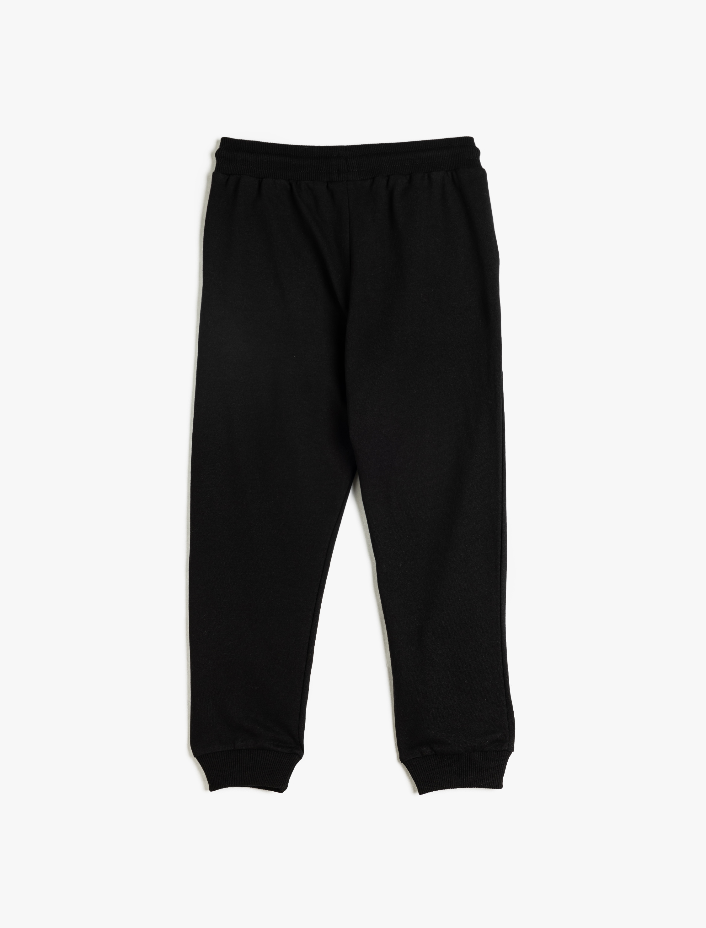  Erkek Çocuk Beli Bağlamalı Şardonlu Pamuklu Jogger Okul Eşofman Altı