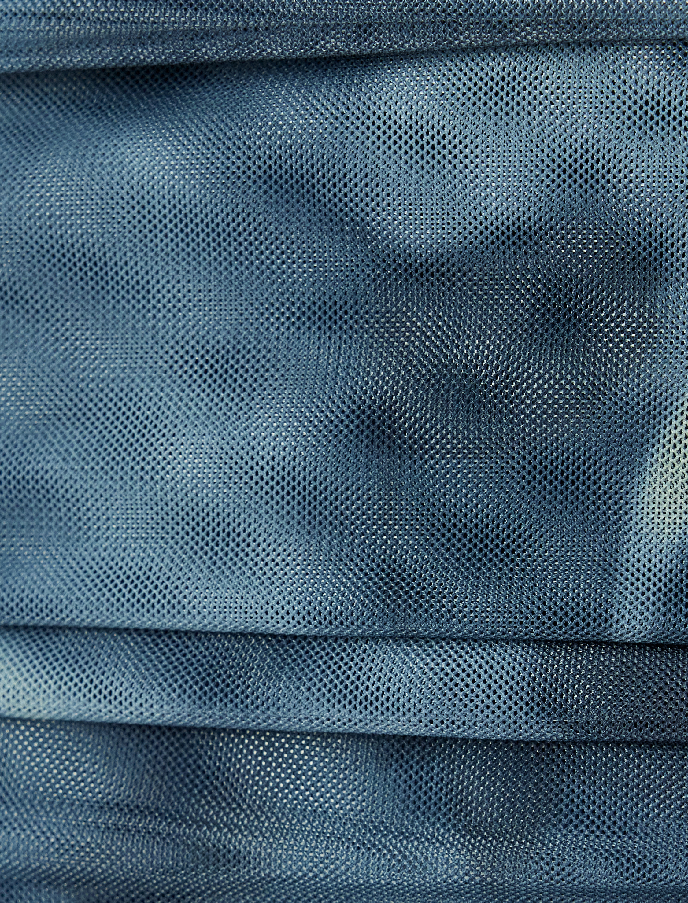   Drapeli Omzu Açık Madonna Yaka Midi Tül Elbise