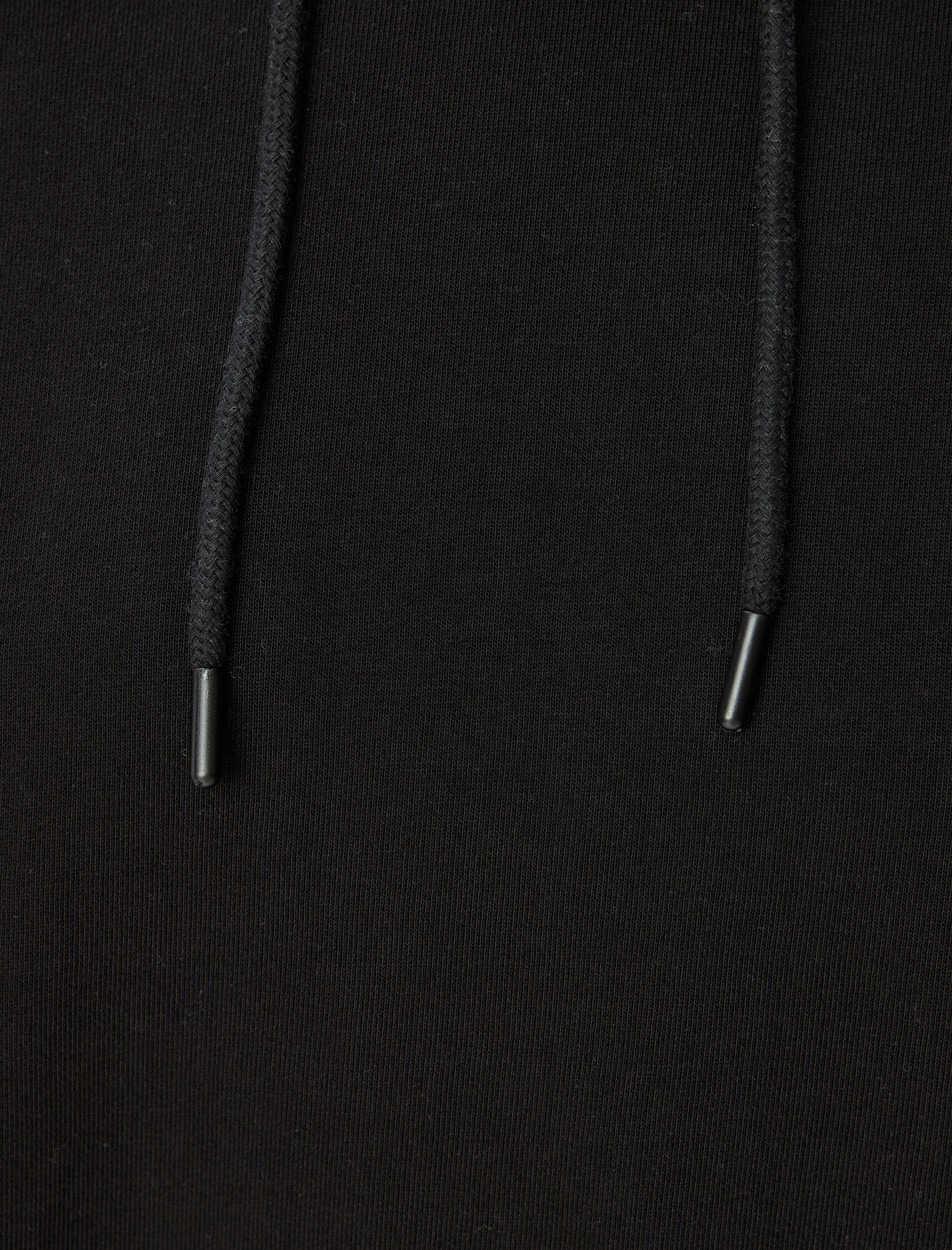   Uzun Kollu Üç İplik Pamuklu Basic Kapşonlu Sweatshirt