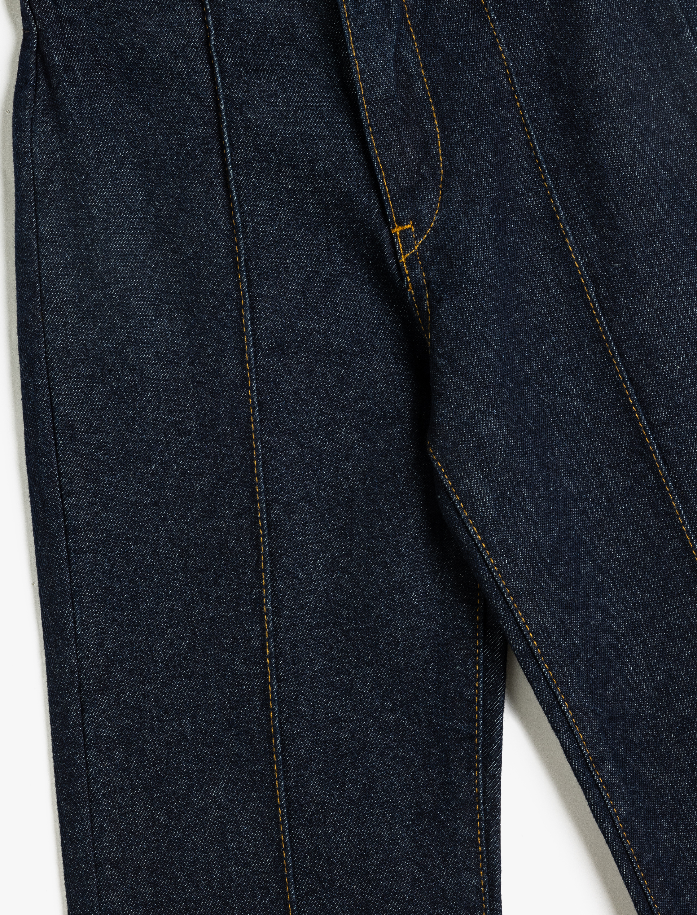 Kız Çocuk Kot Pantolon Düz Paça Cepli Pamuklu- Straight Jean