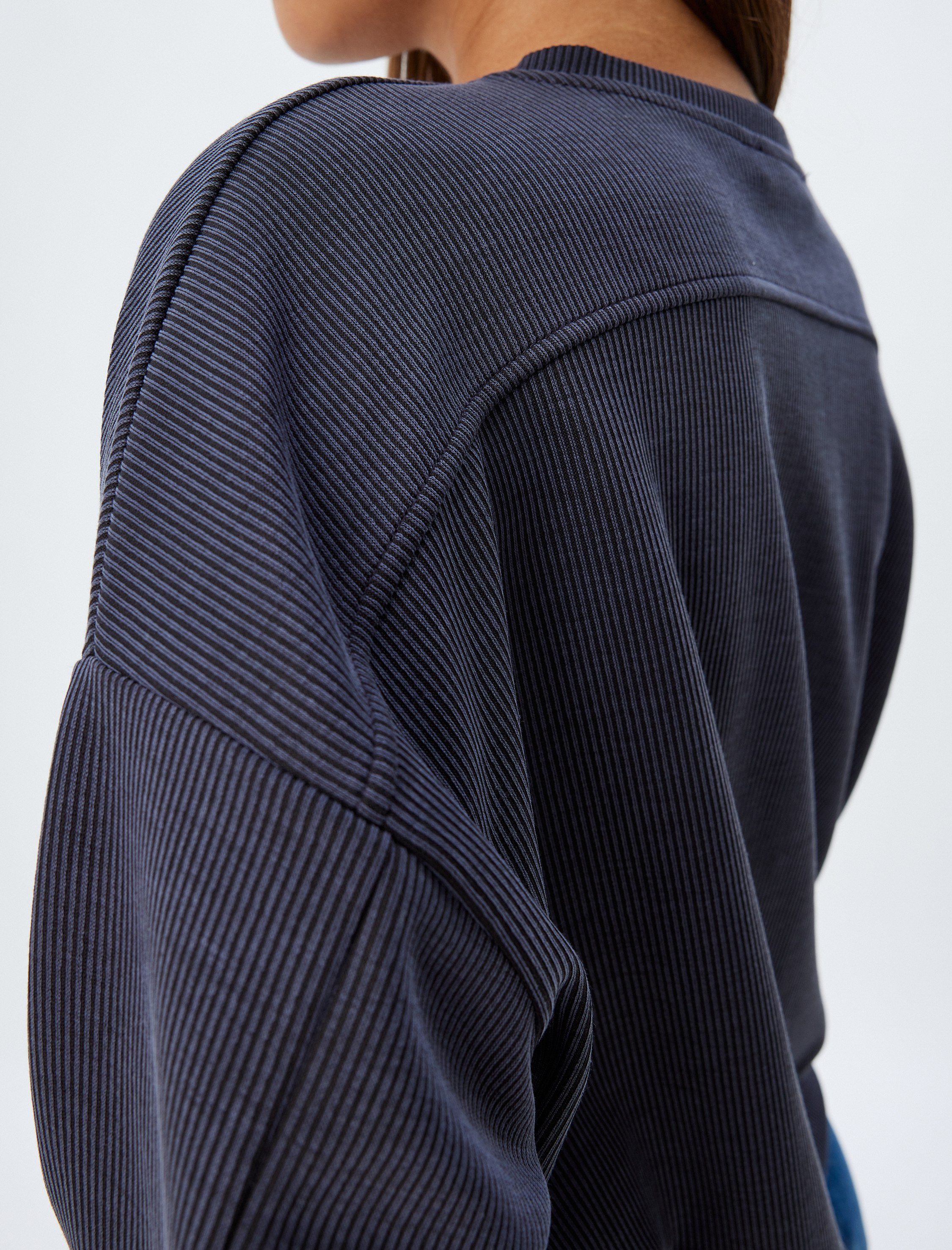   Basic Sweatshirt Uzun Kollu Bisiklet Yaka