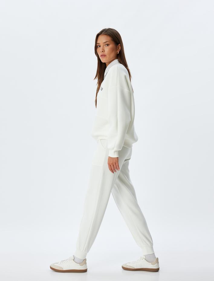  Nervürlü Cepli Modal Kumaş Jogger Eşofman Altı
