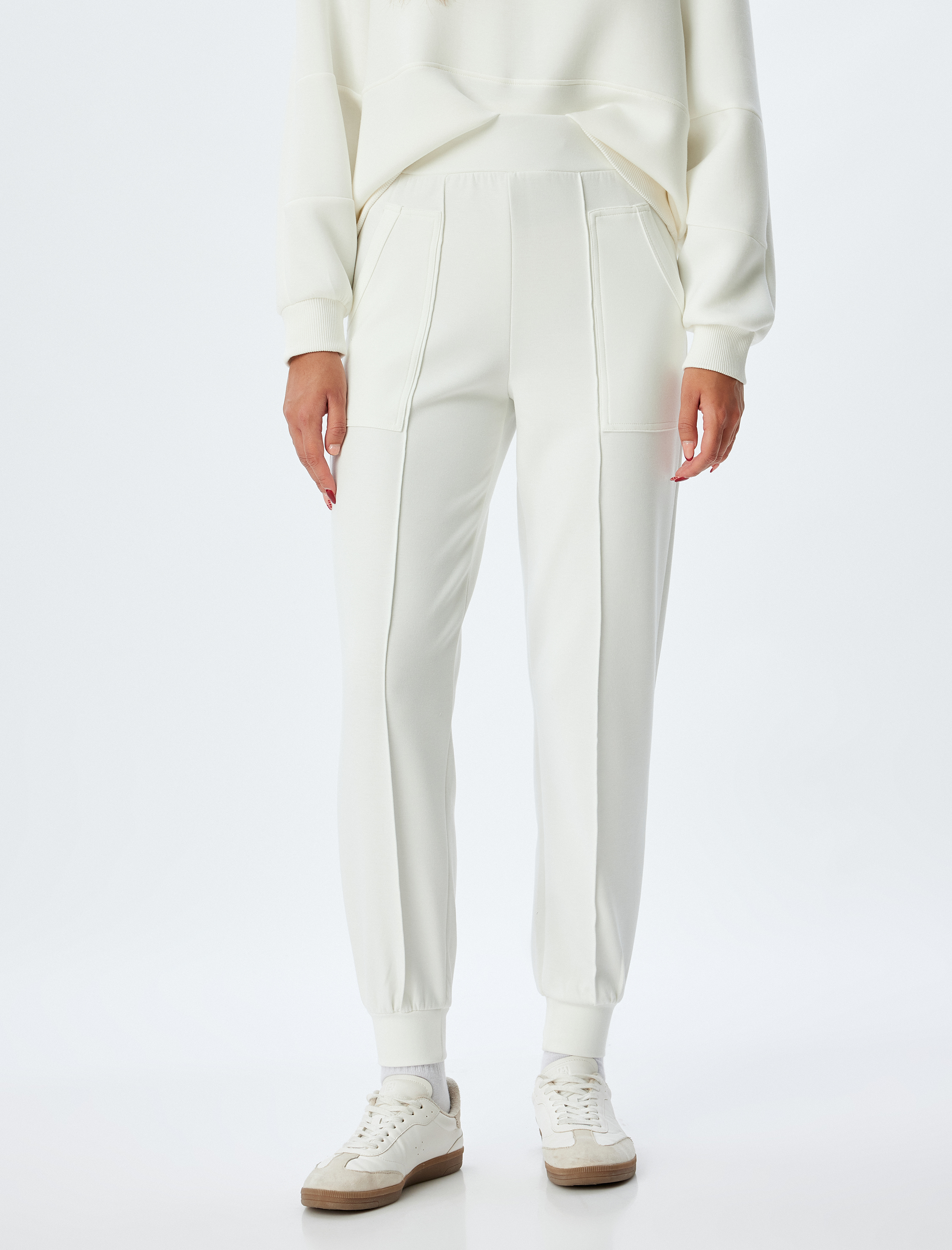   Nervürlü Cepli Modal Kumaş Jogger Eşofman Altı