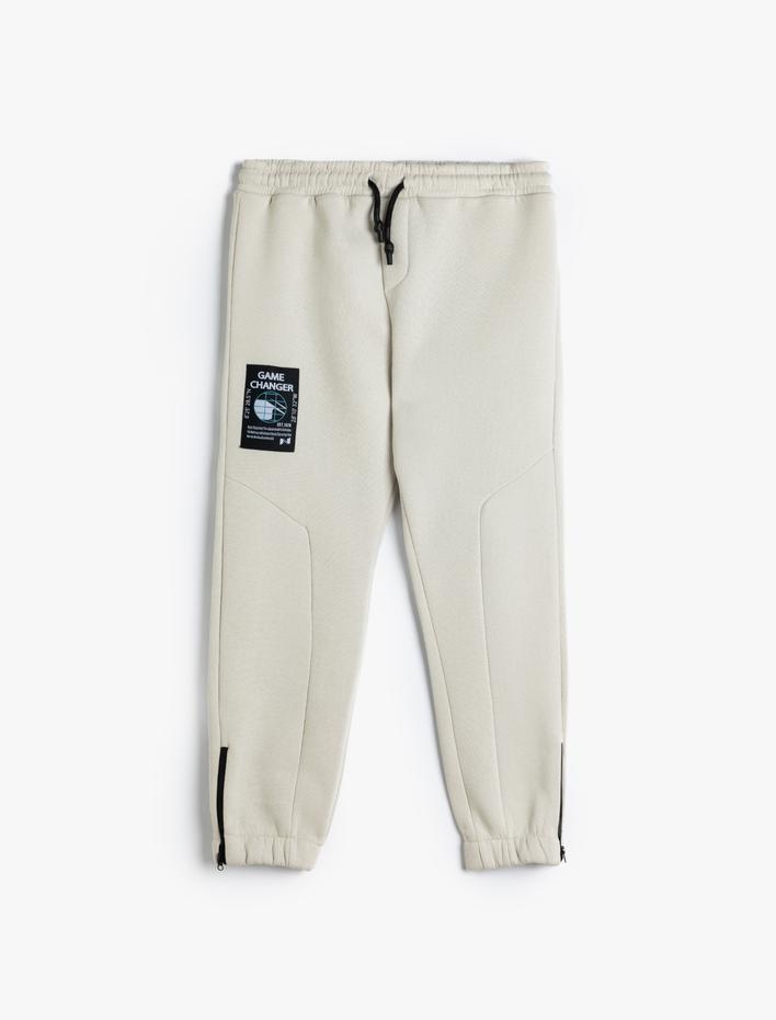 Erkek Çocuk Jogger Eşofman Altı Beli Bağlamalı Şardonlu