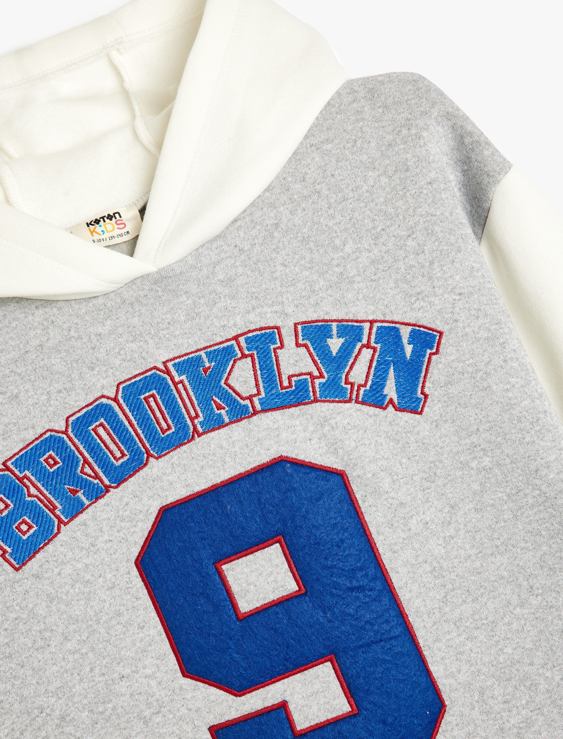  Erkek Çocuk Kapşonlu Sweatshirt Uzun Kollu Kolej Baskılı Şardonlu