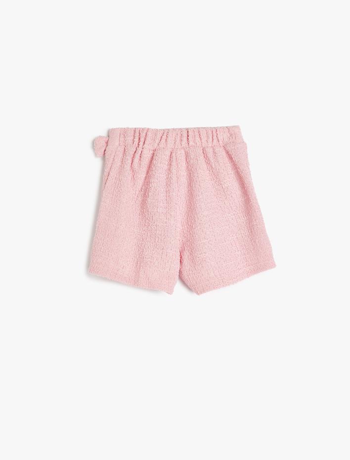 Kız Bebek Tüvit Şort Etek Fiyonk Detaylı