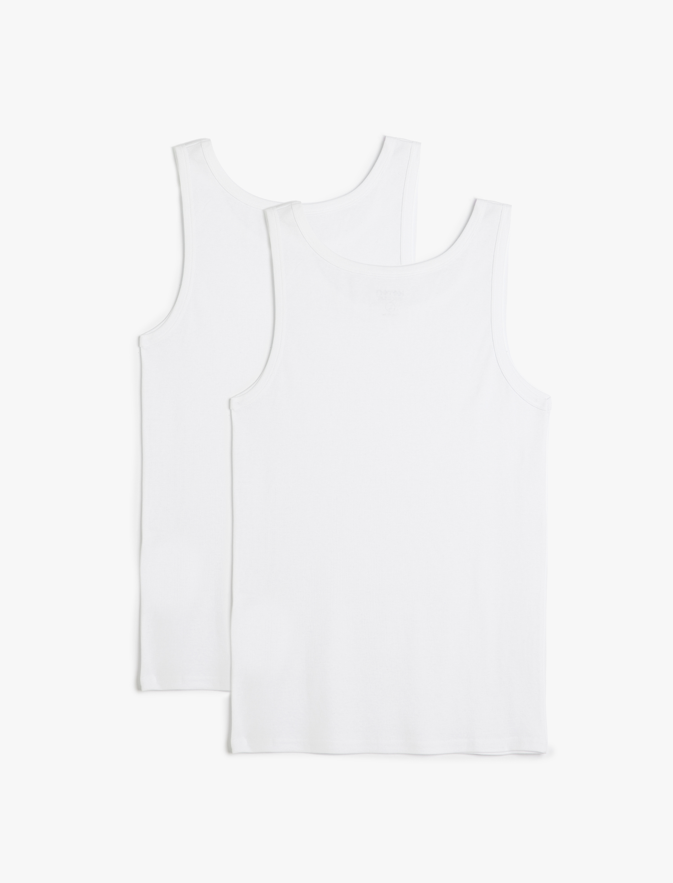   Atlet Seti 2'li Pamuklu Kolsuz Skinny Fit Bisiklet Yaka