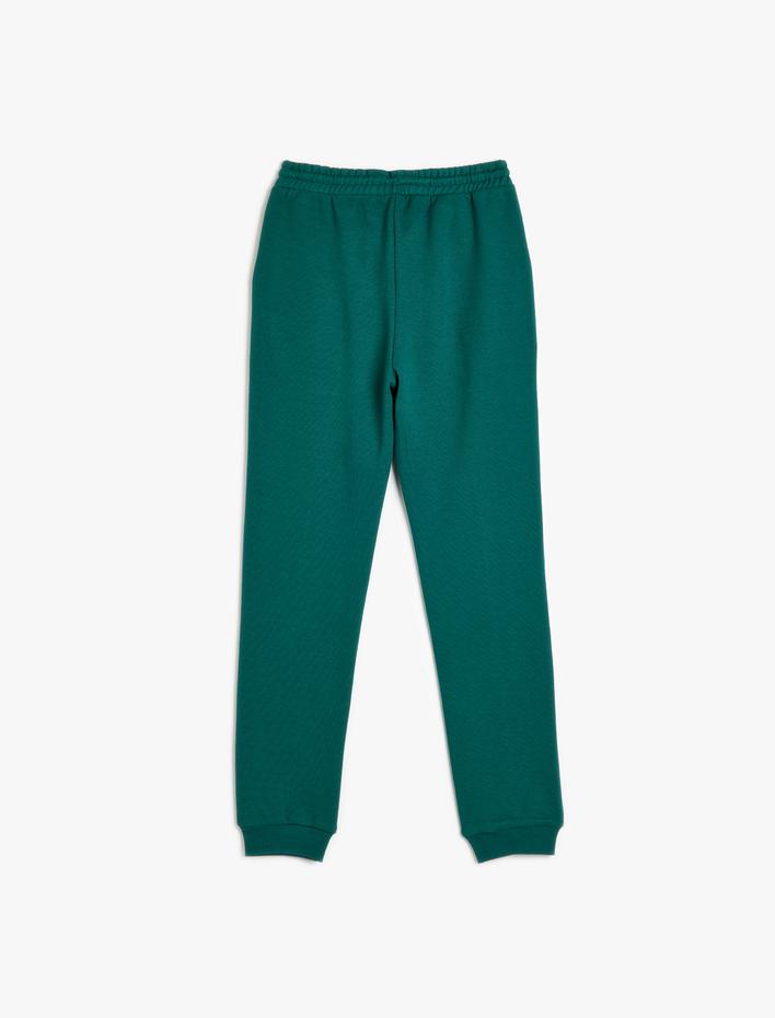 Erkek Çocuk Basic Jogger Eşofman Altı Beli Bağlamalı Şardonlu