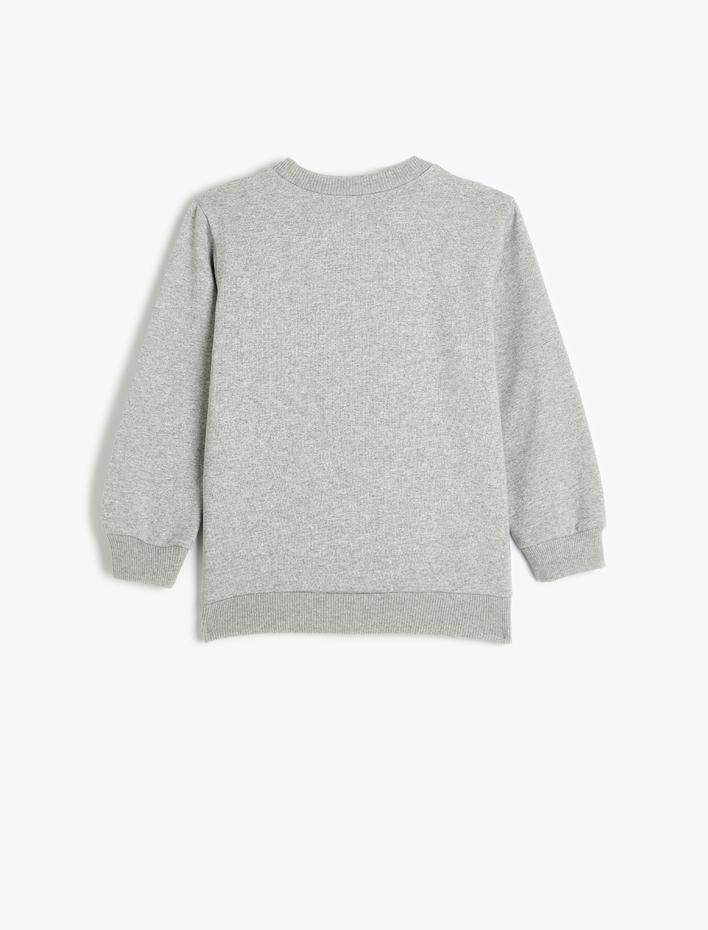 Erkek Çocuk Batman Sweatshirt Lisanslı Baskılı Şardonlu