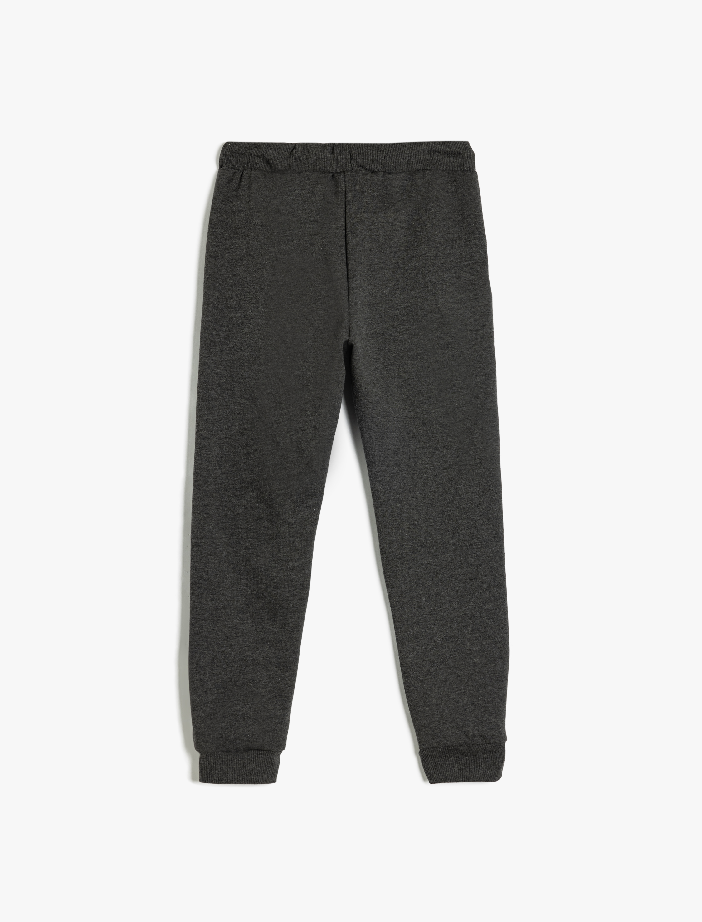  Erkek Çocuk Jogger Eşofman Altı Slogan Baskılı Beli Bağlamalı