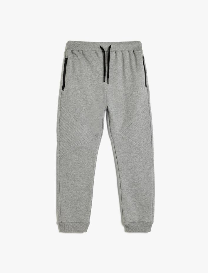 Erkek Çocuk Jogger Eşofman Altı Basic Beli Bağlamalı Cep Detaylı
