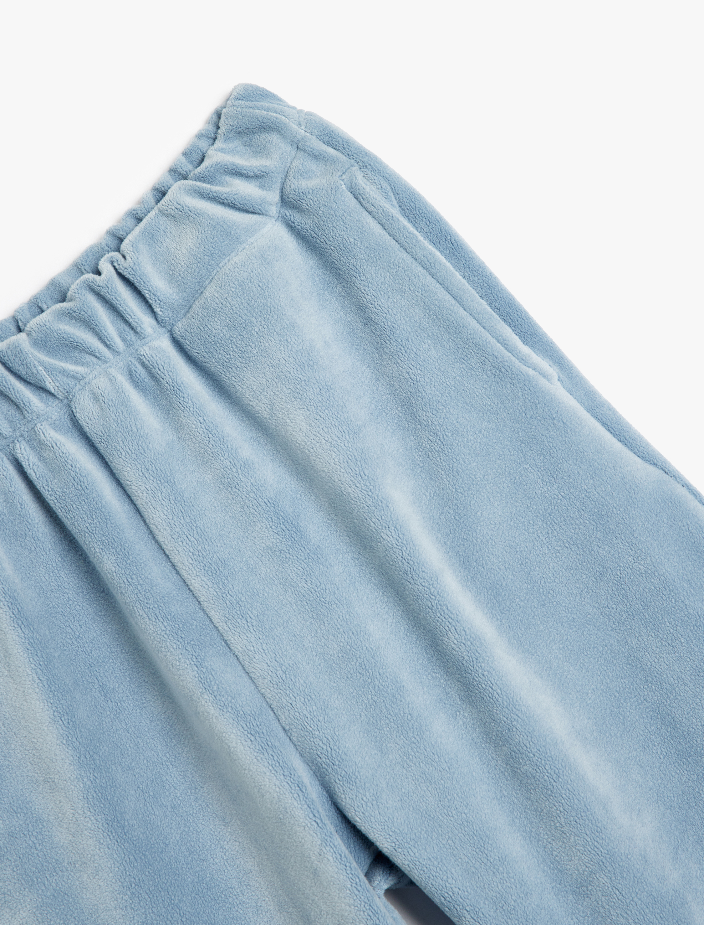  Kız Çocuk Basic Jogger Eşofman Altı Beli Lastikli