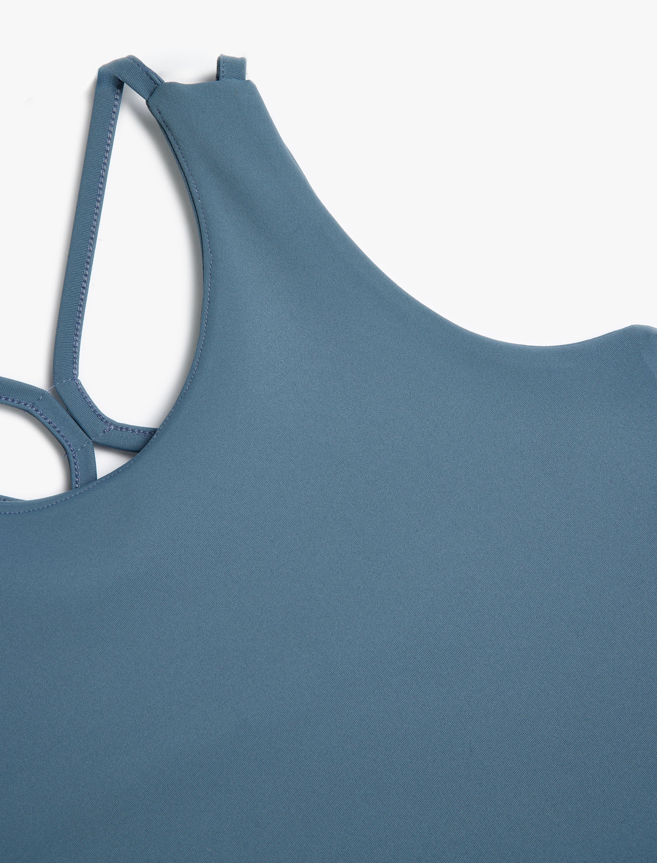  Kız Çocuk Çapraz Askılı Kolsuz Crop Tişört