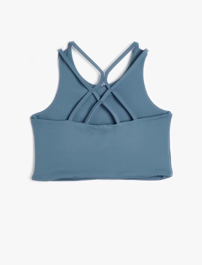 Kız Çocuk Çapraz Askılı Kolsuz Crop Tişört