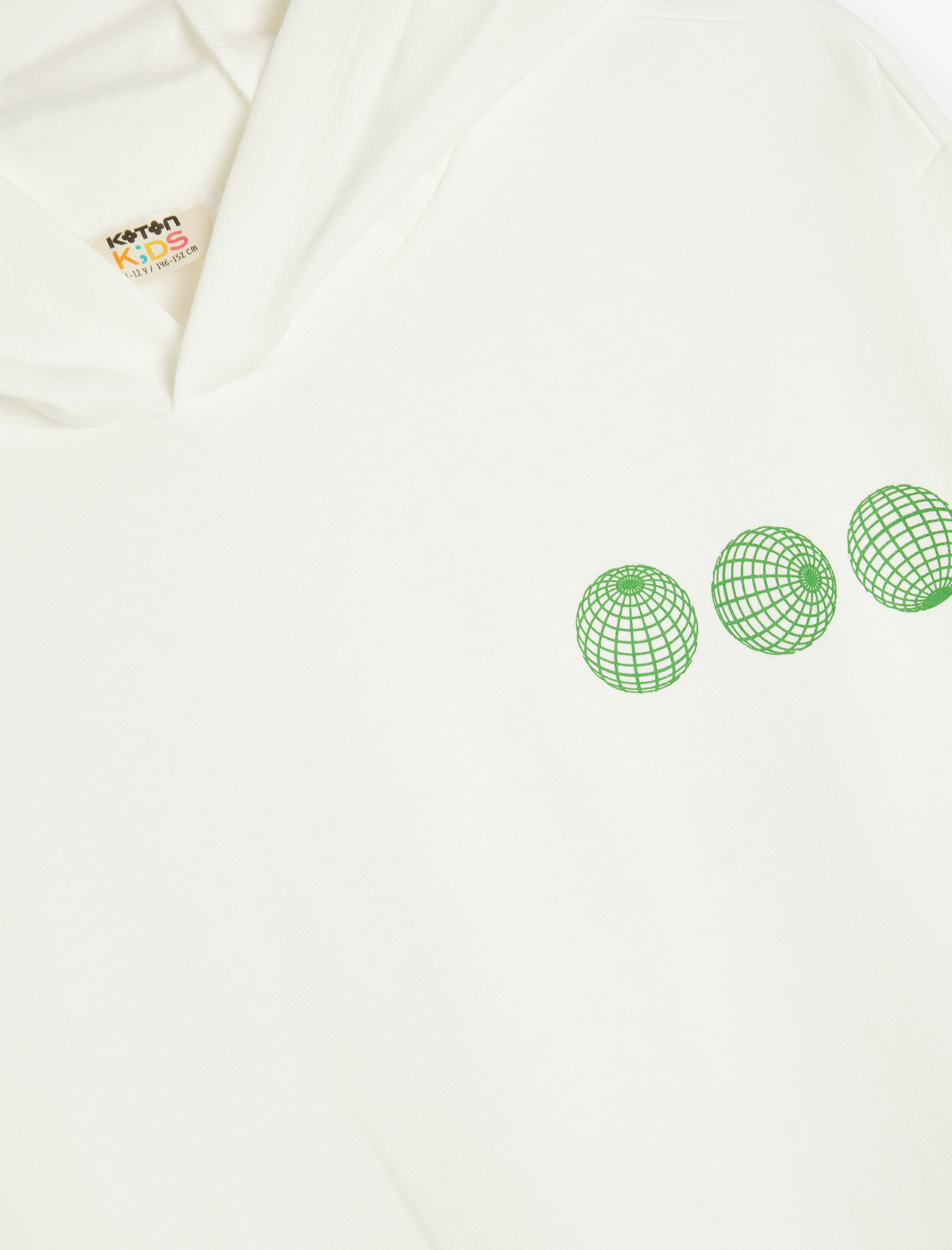  Erkek Çocuk Kapşonlu Sweatshirt Uzun Kollu Baskı Detaylı Şardonlu