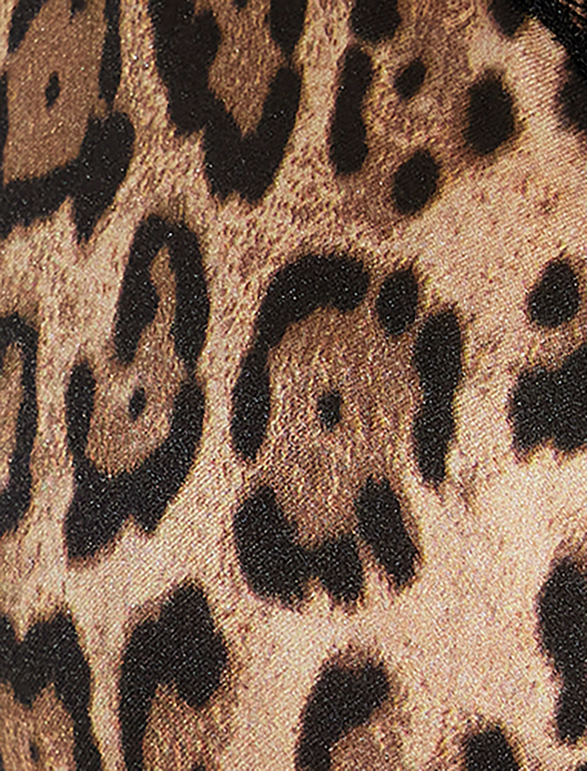 Koton X Zeynep Bastık - Leoparlı Üçgen Sütyen Dantel Detaylı Balensiz Dolgusuz