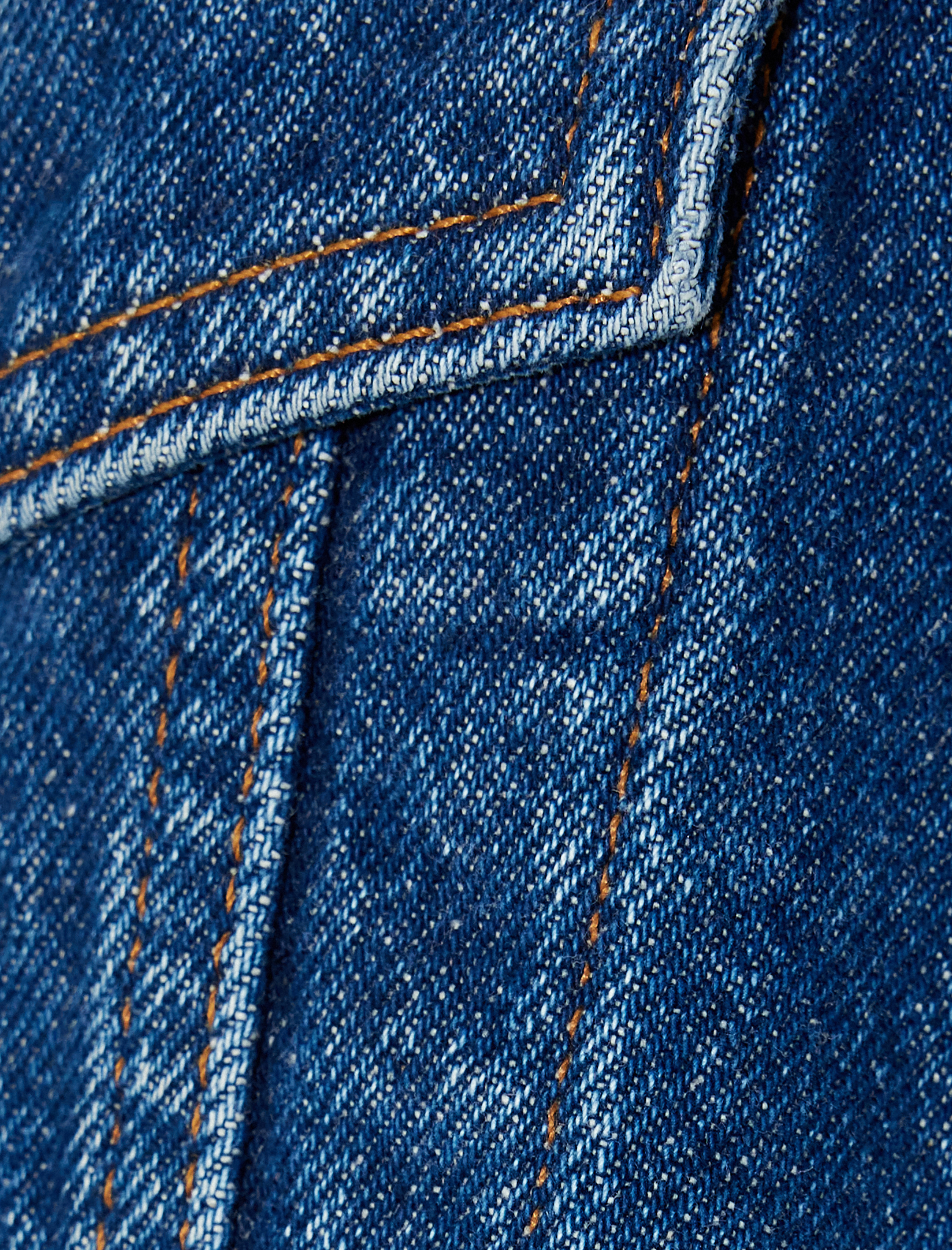 Koton X Zeynep Bastık - Nakışlı Kot Ceket Süet Görünümlü Püsküllü Cep Detaylı Düğmeli