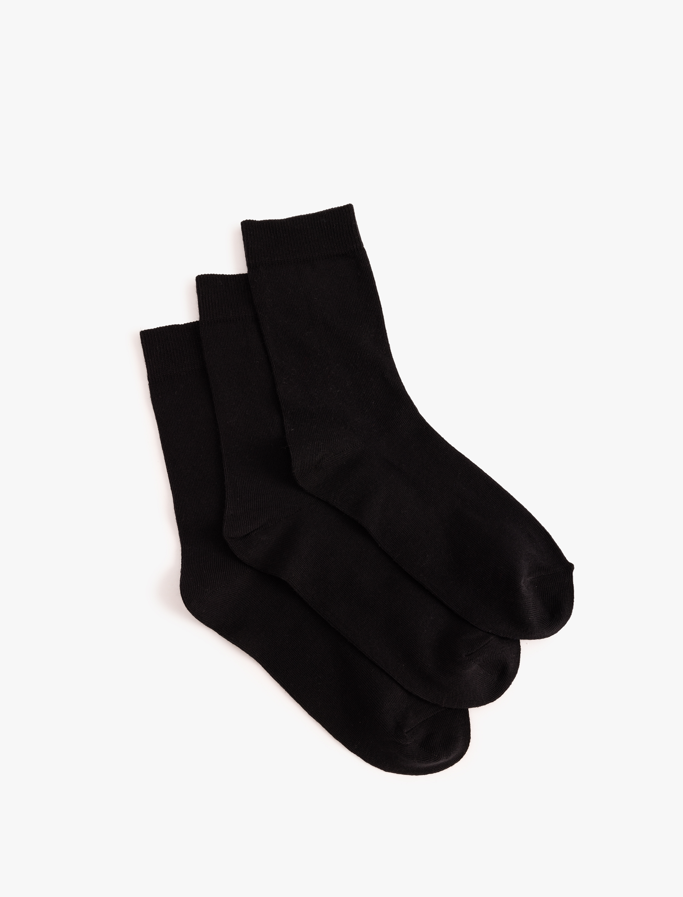  Erkek Soket Çorap Seti 3'lü Basic Pamuk Karışımlı