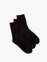 Soket Çorap Seti 3'lü Basic Pamuk Karışımlı