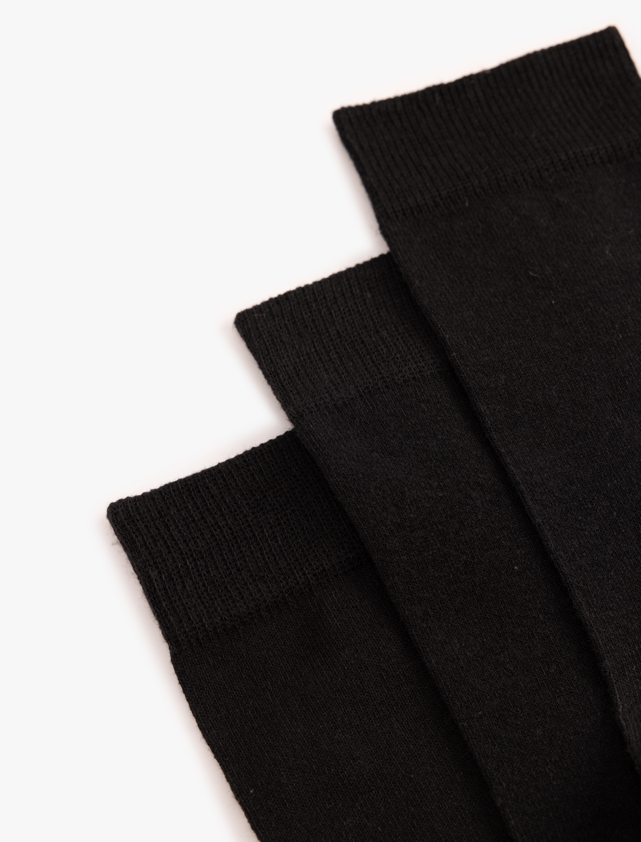  Erkek Soket Çorap Seti 3'lü Basic Pamuk Karışımlı