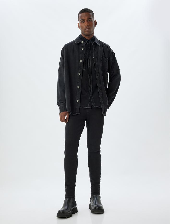  Skinny Fit Kot Pantolon - Michael Jean